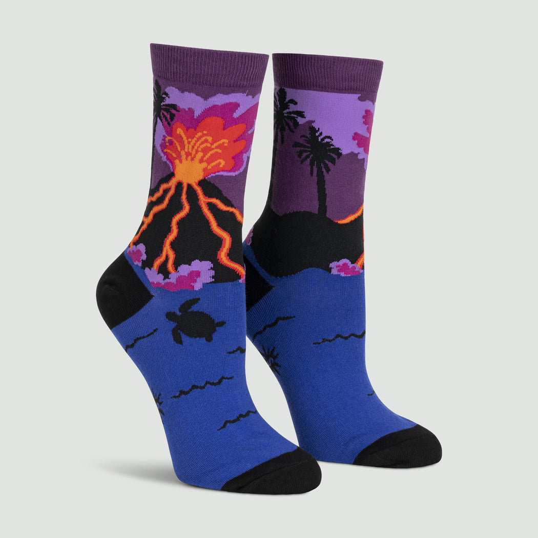 Volcanoes Crew Socks