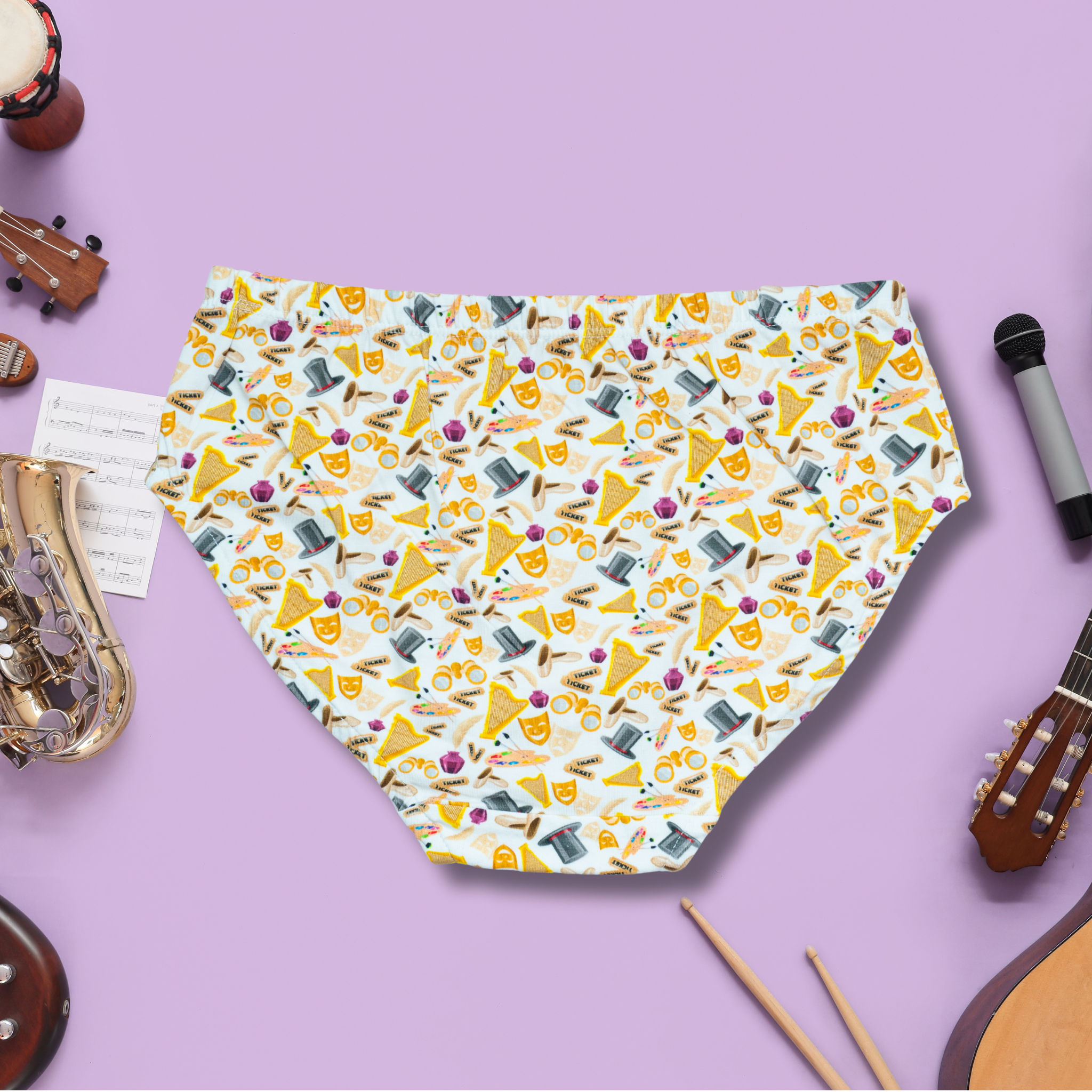 Music & Theatre Kids Underwear- 3 Pack