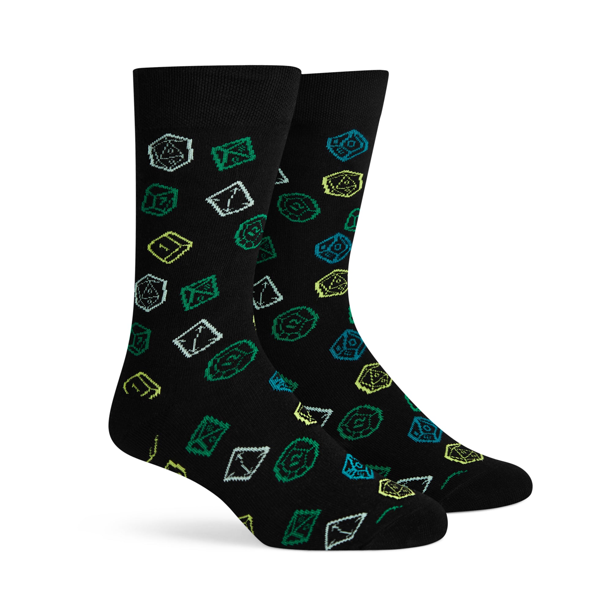 Green Dice Socks