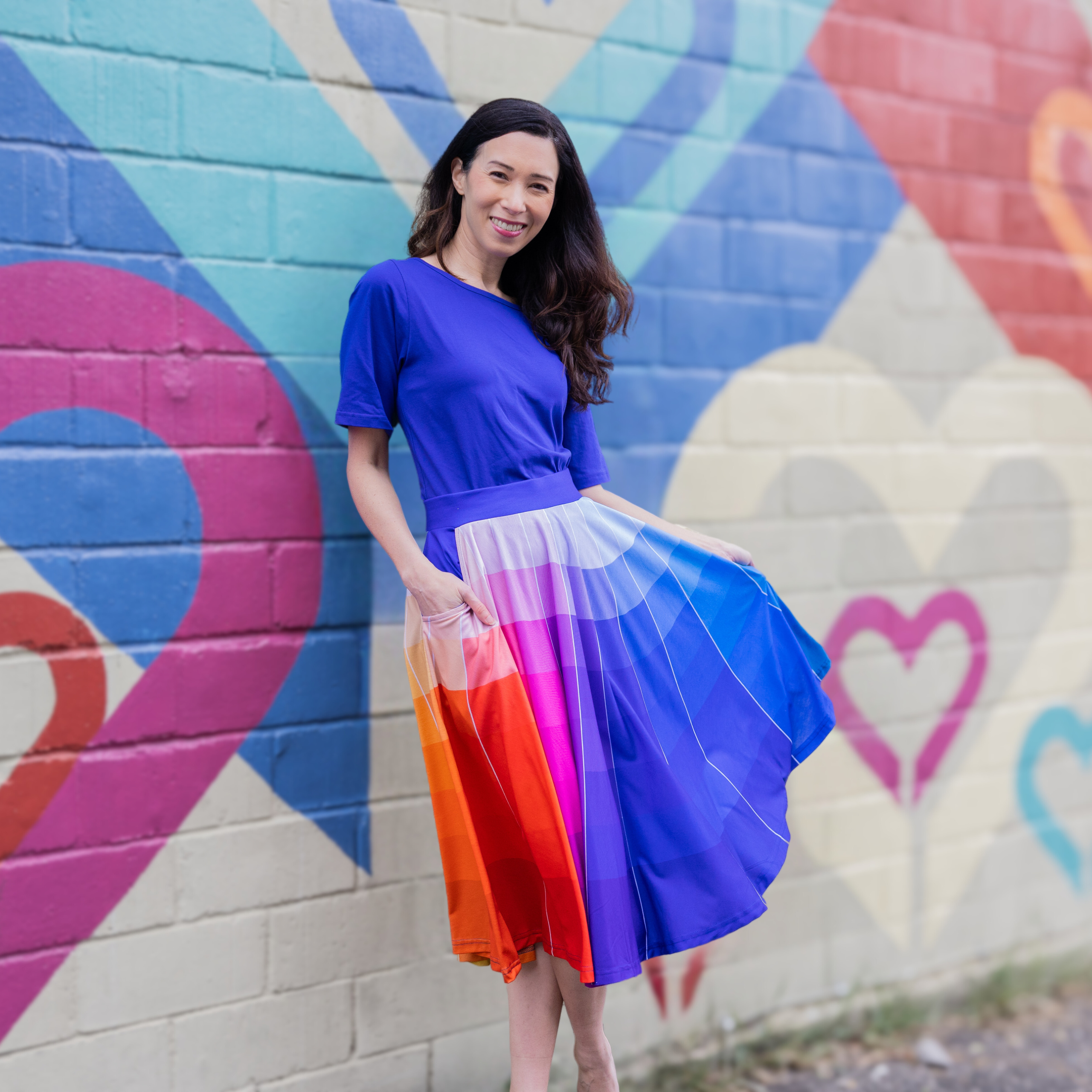 Color Wheel Twirl Skirt