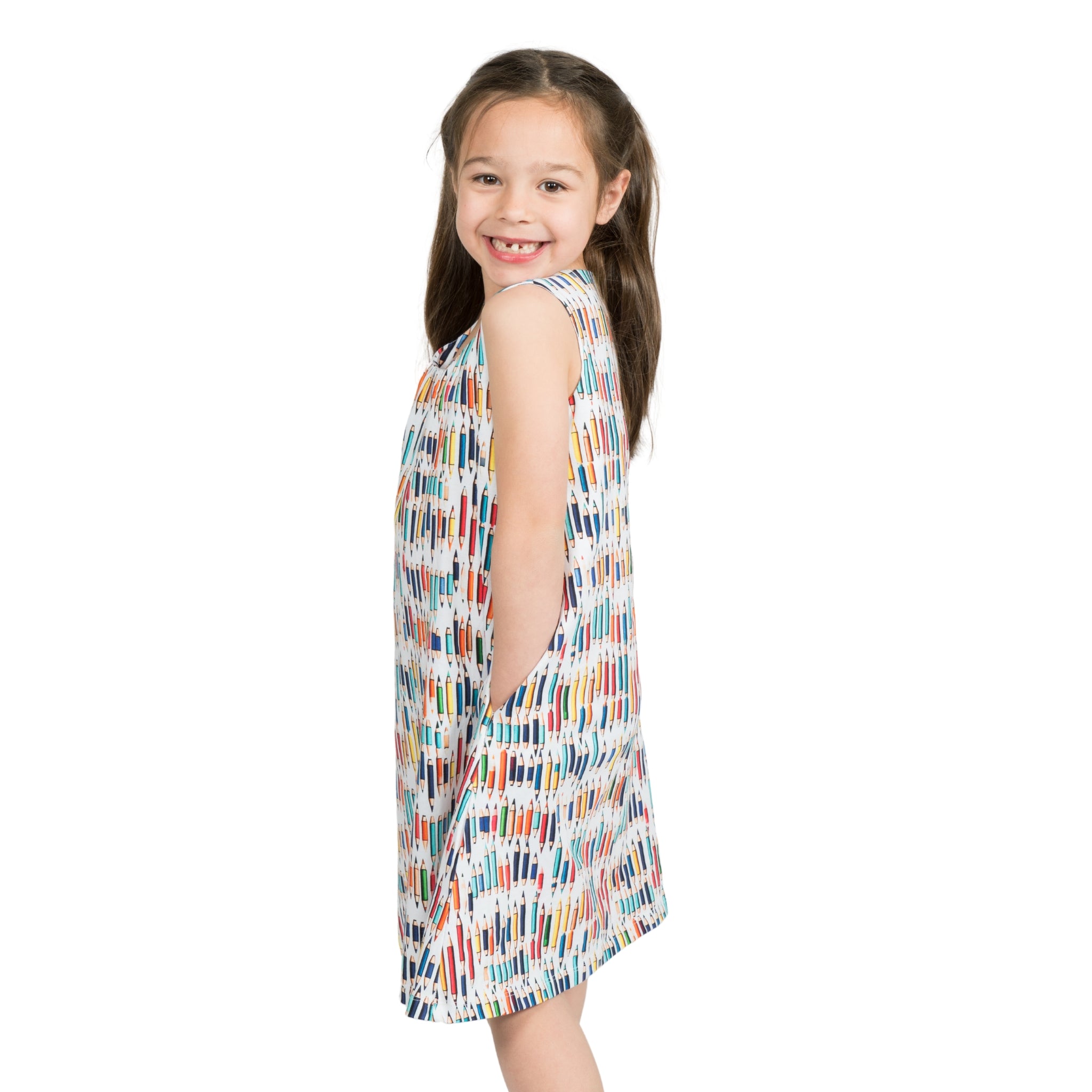 Colored Pencils Kids A-Line Dress
