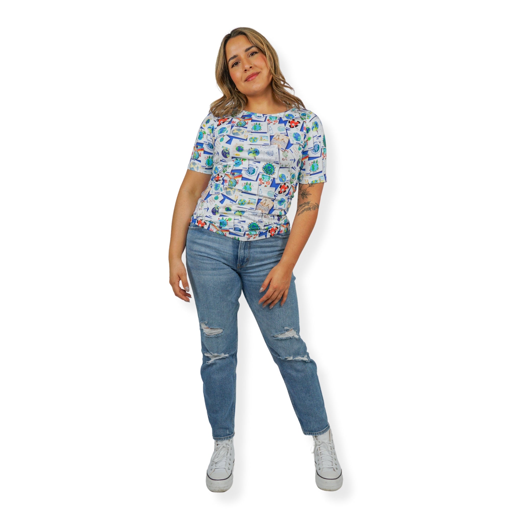 Save The Earth Kids' Art Tunic Top