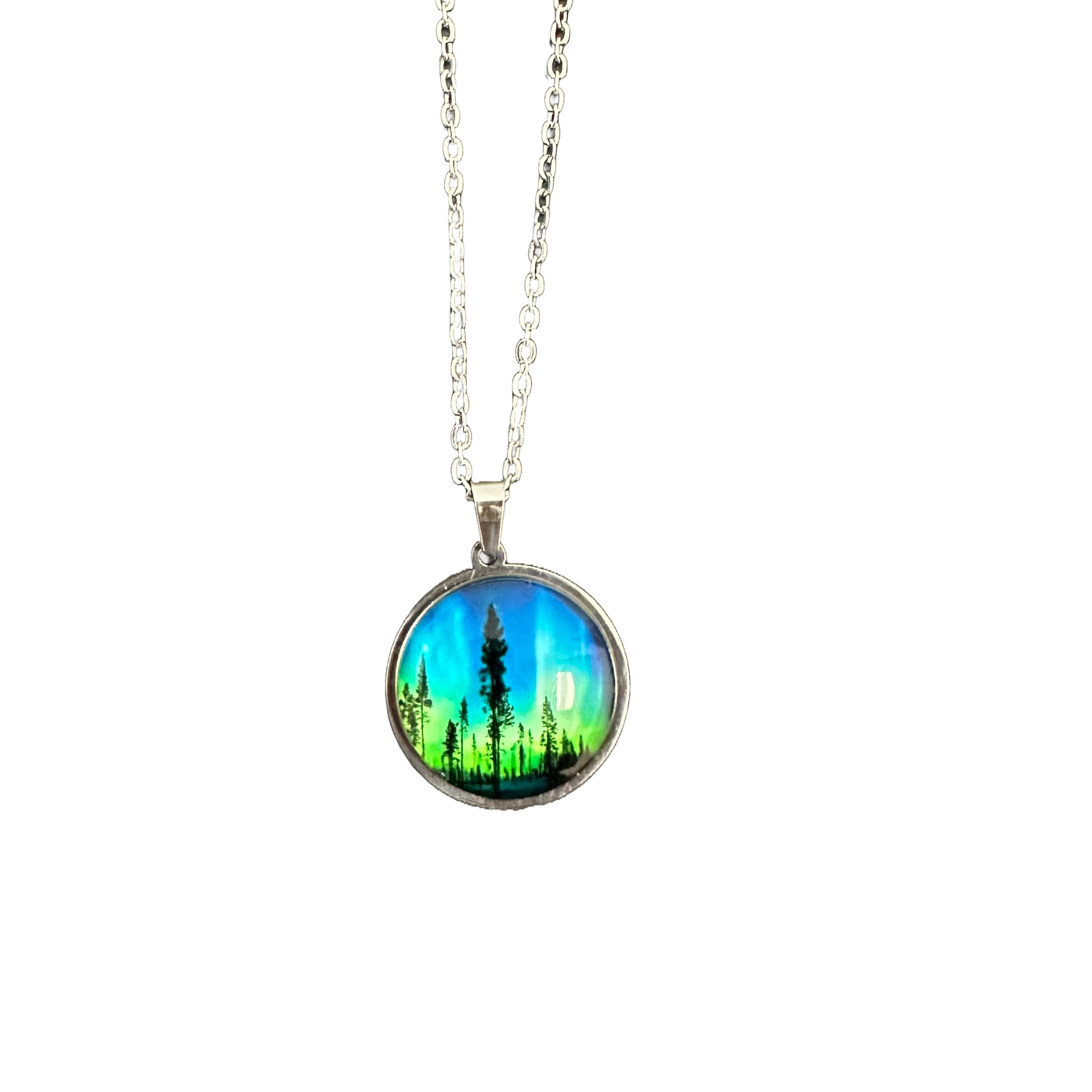 Northern Lights Stainless Steel Necklace