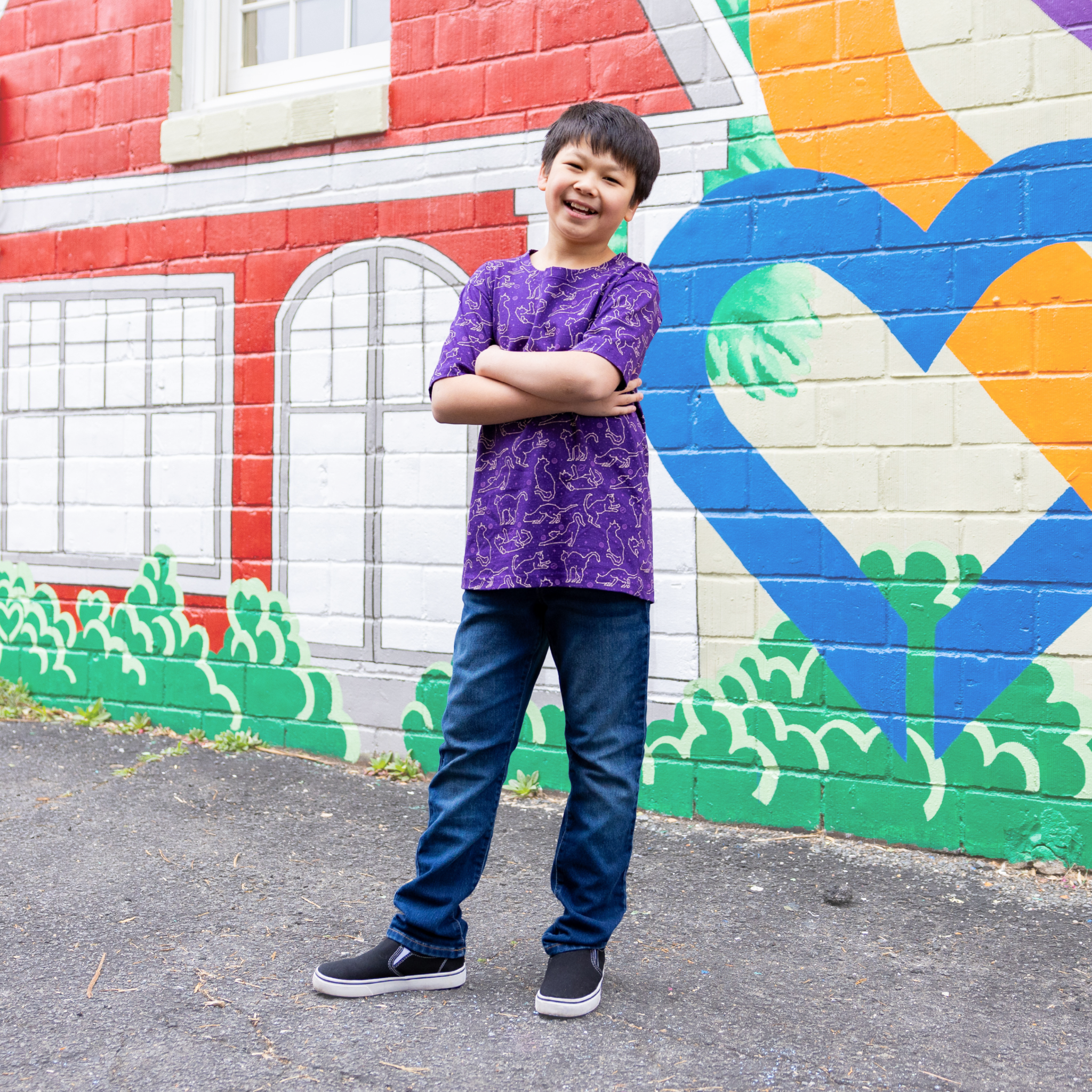 Cats Constellations Glow-in-the-Dark Kids T-Shirt