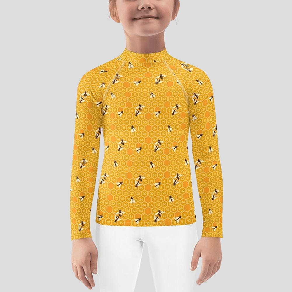 Honeycomb Kids Rash Guard (POD)