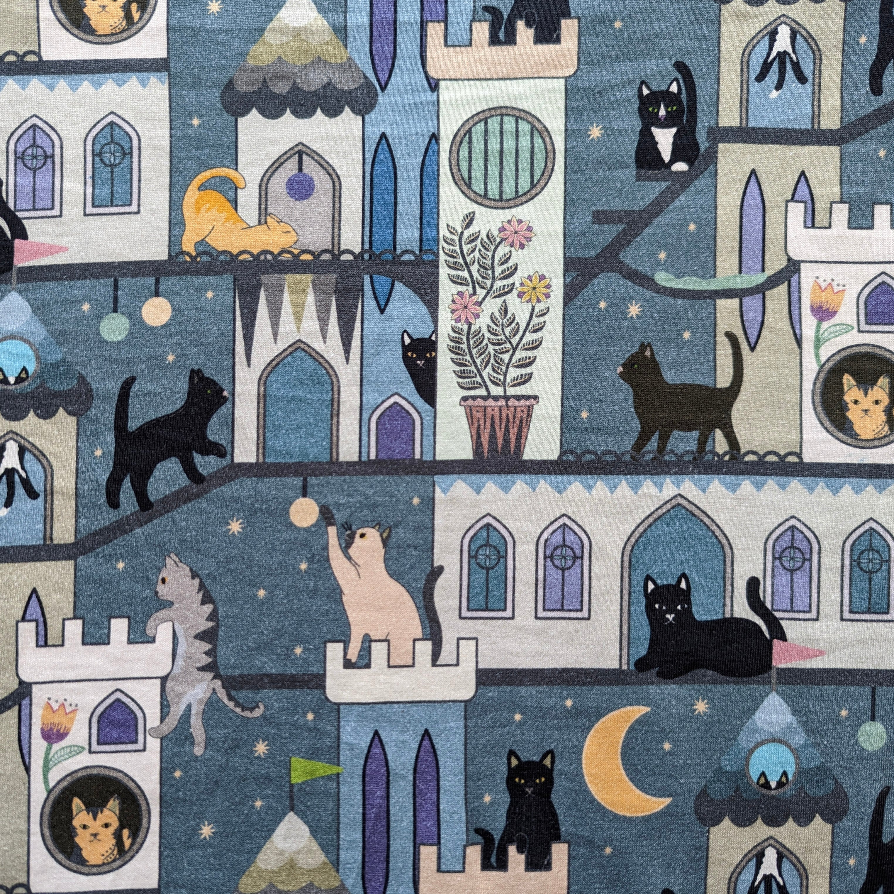 Cats and Castles A-Line Dress