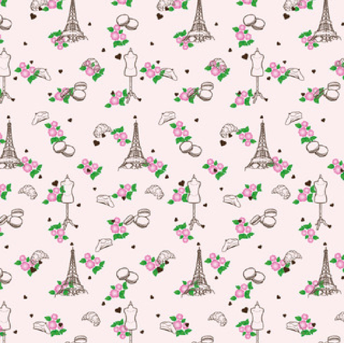 Paris Puff-Sleeves Midi Dress