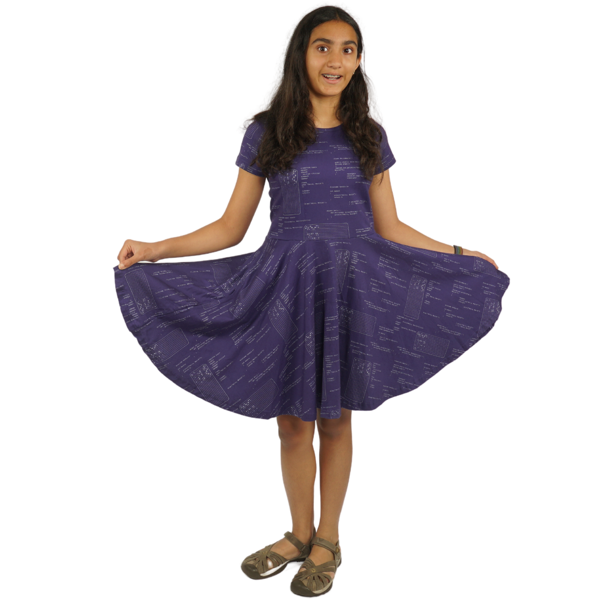 Hello World Kids Twirl Dress [FINAL SALE]