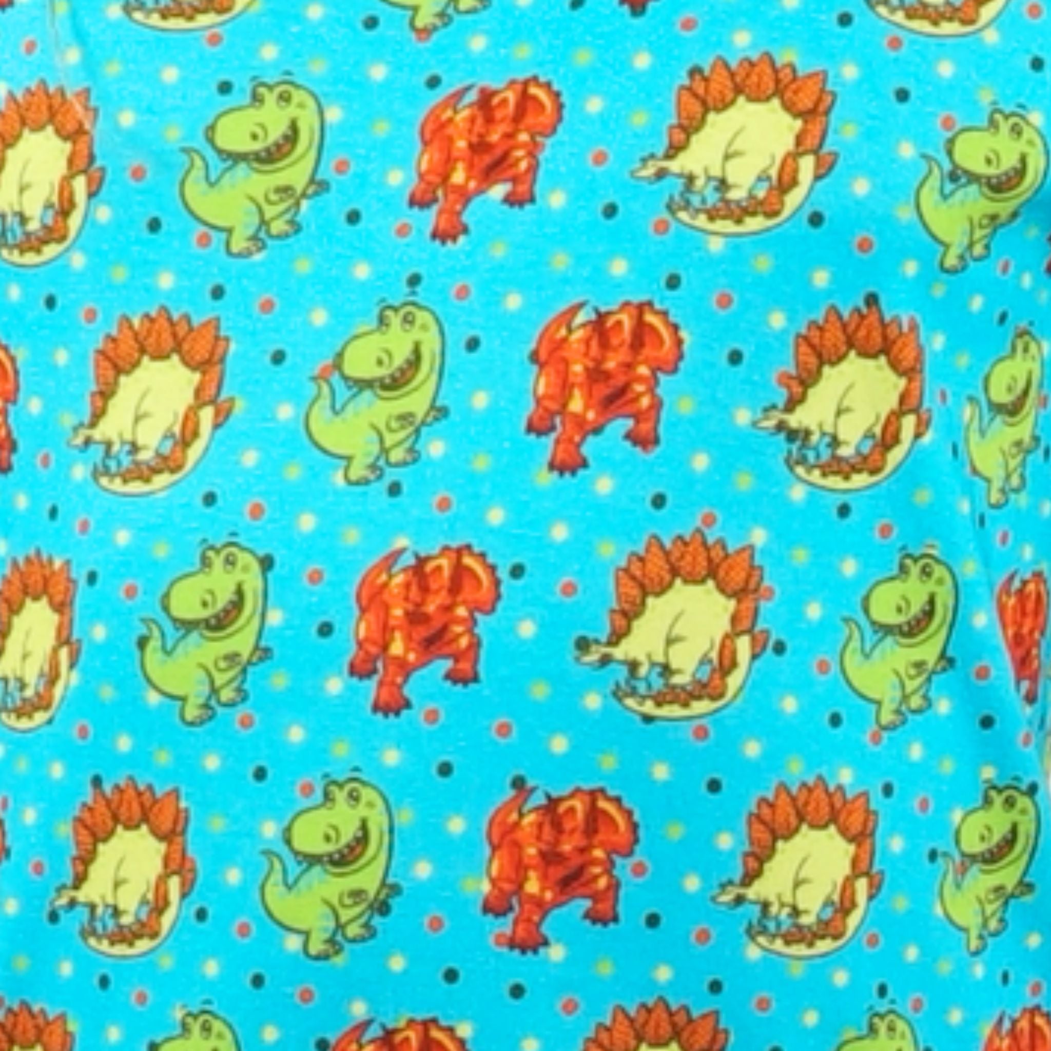 Dinosaurs Polka Dots Kids Twirl Dress