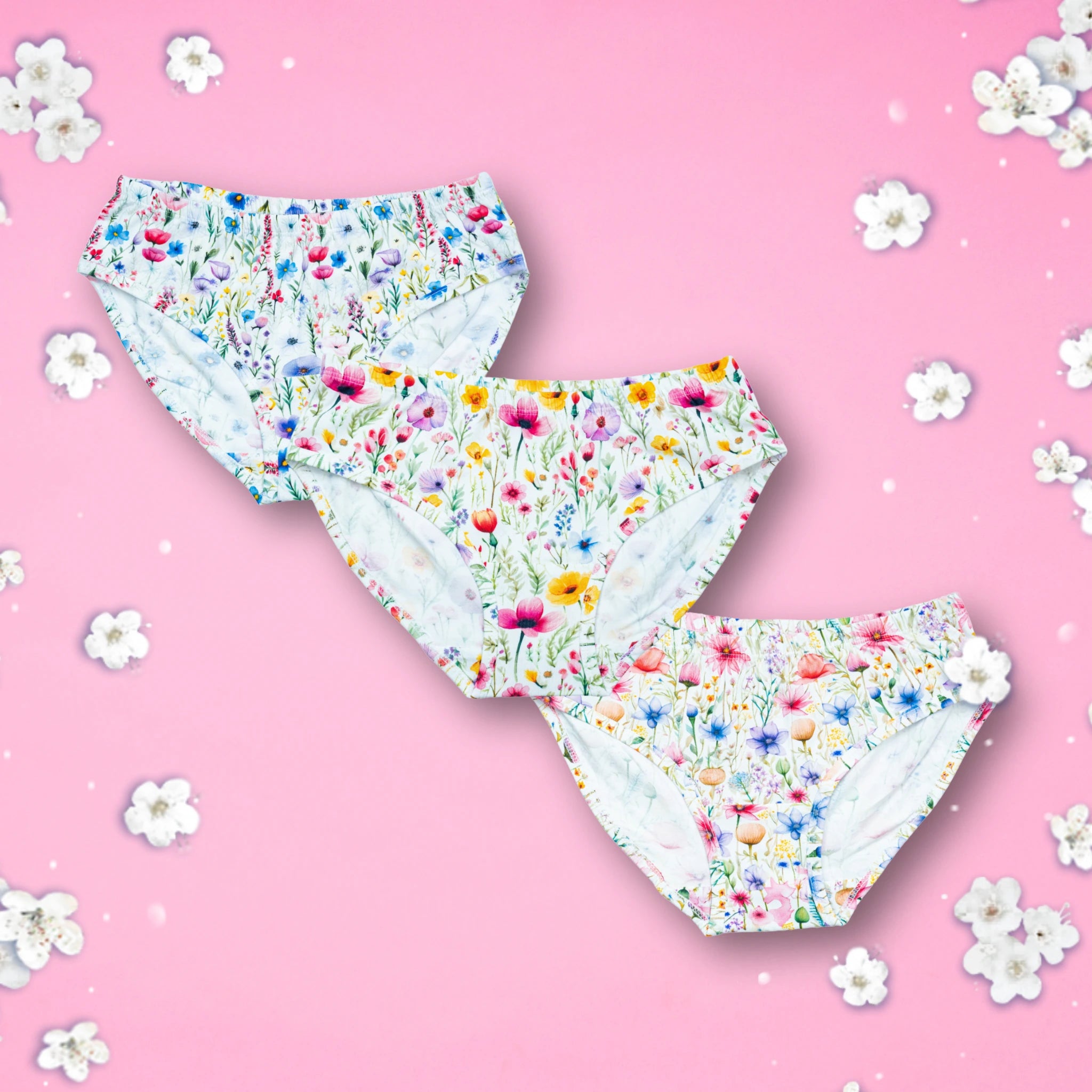 Wildflowers Kids Underwear- 3 Pack