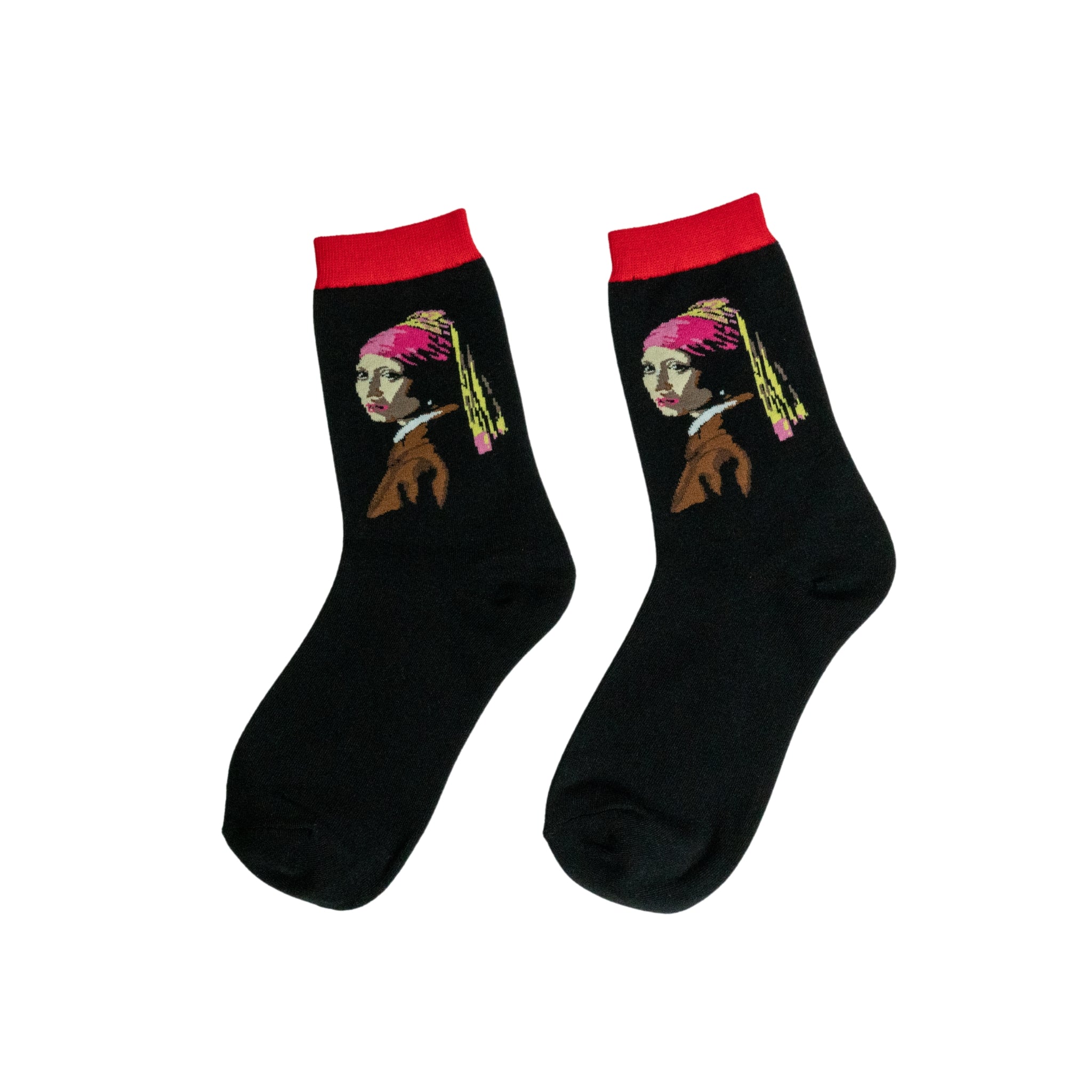 Girl With A Pearl Art Socks