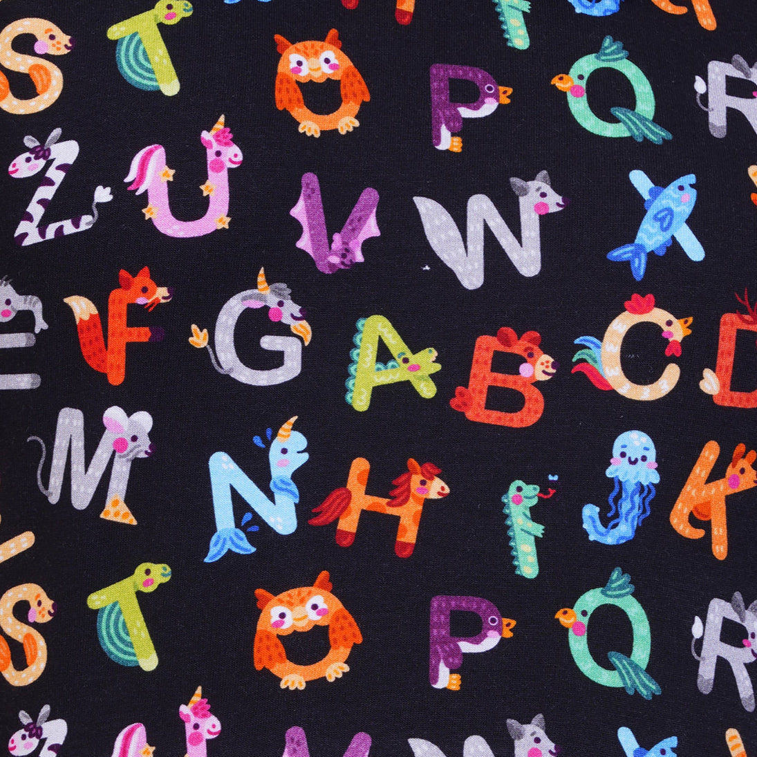 Animal Alphabet Kids Layered Dress