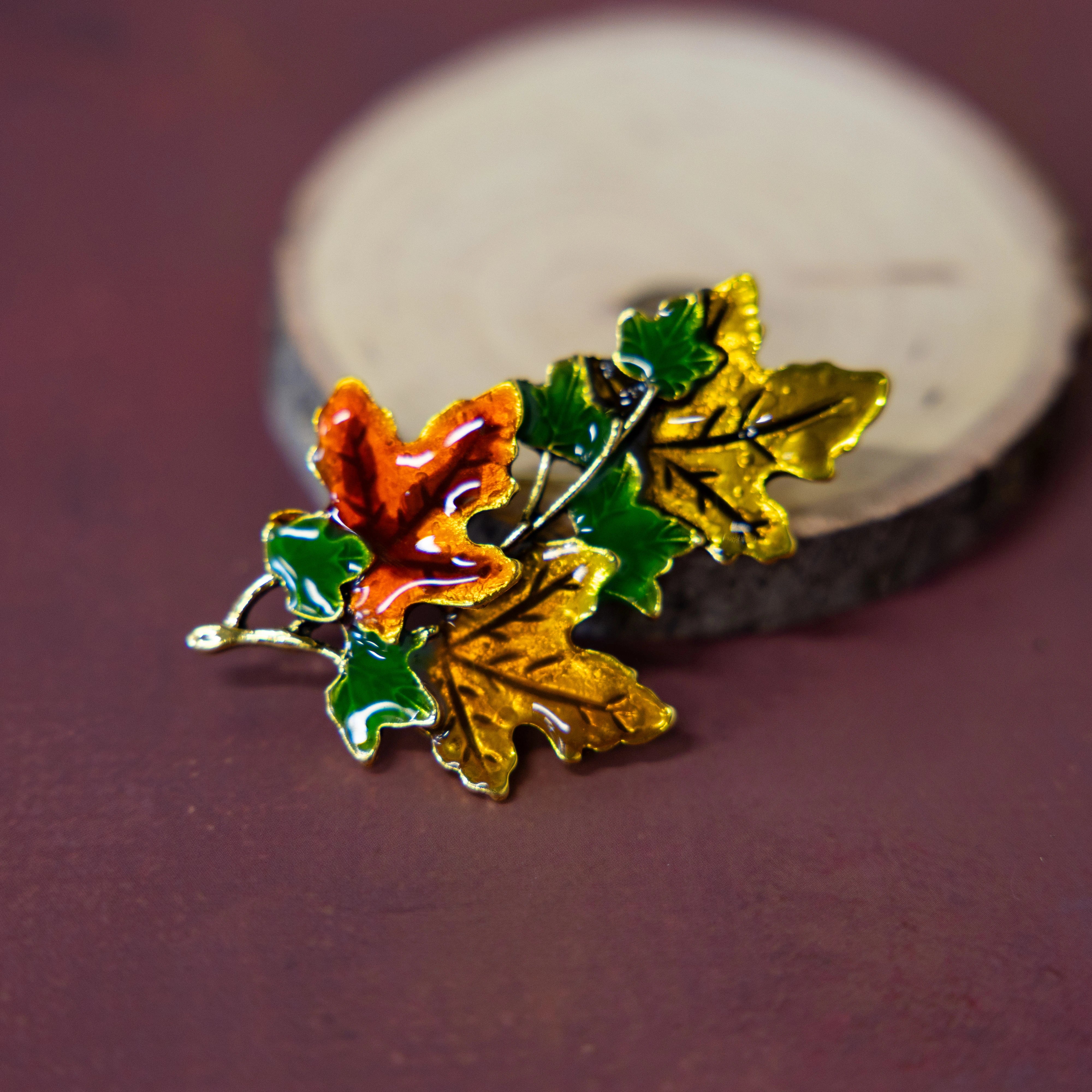Autumn Leaves Brooch Pin