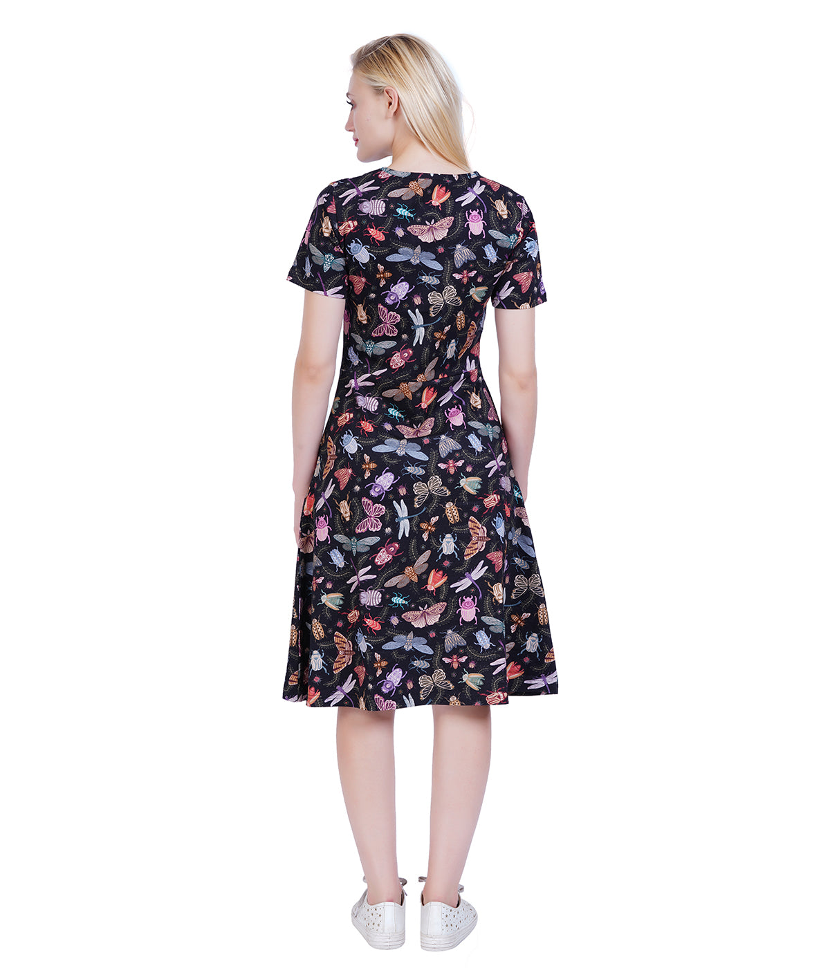 Doodle Bugs A-Line Dress with Pockets