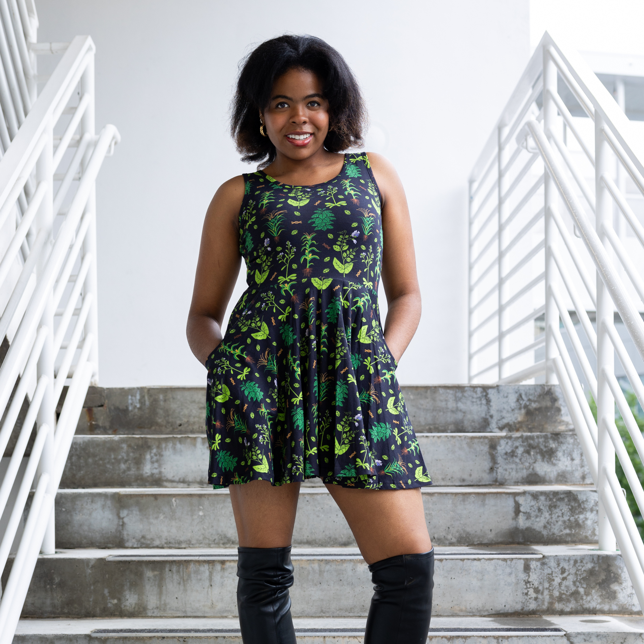 Genetic Plants Skater Dress