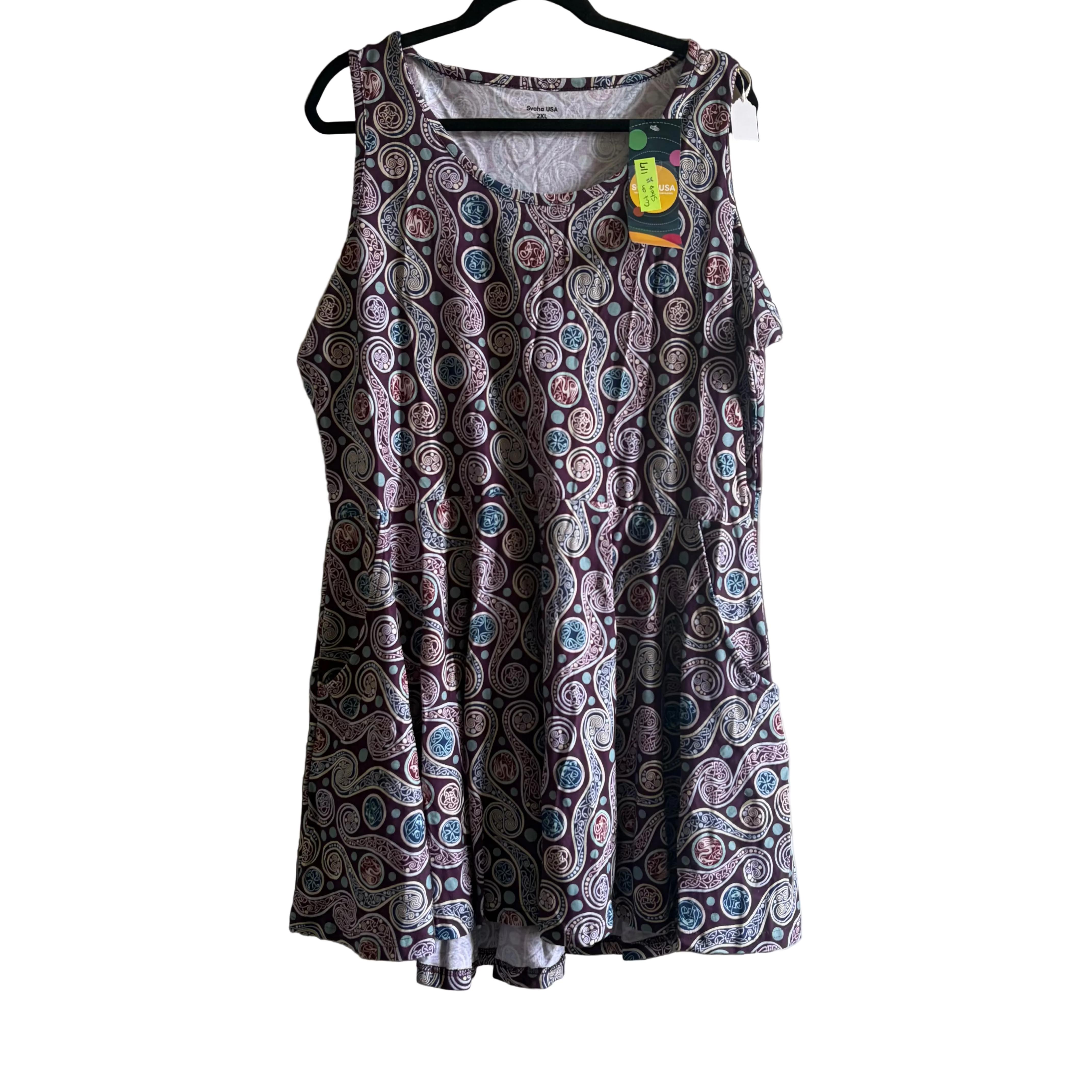 Celtic Paisely Skater Dress Sample - 2XL