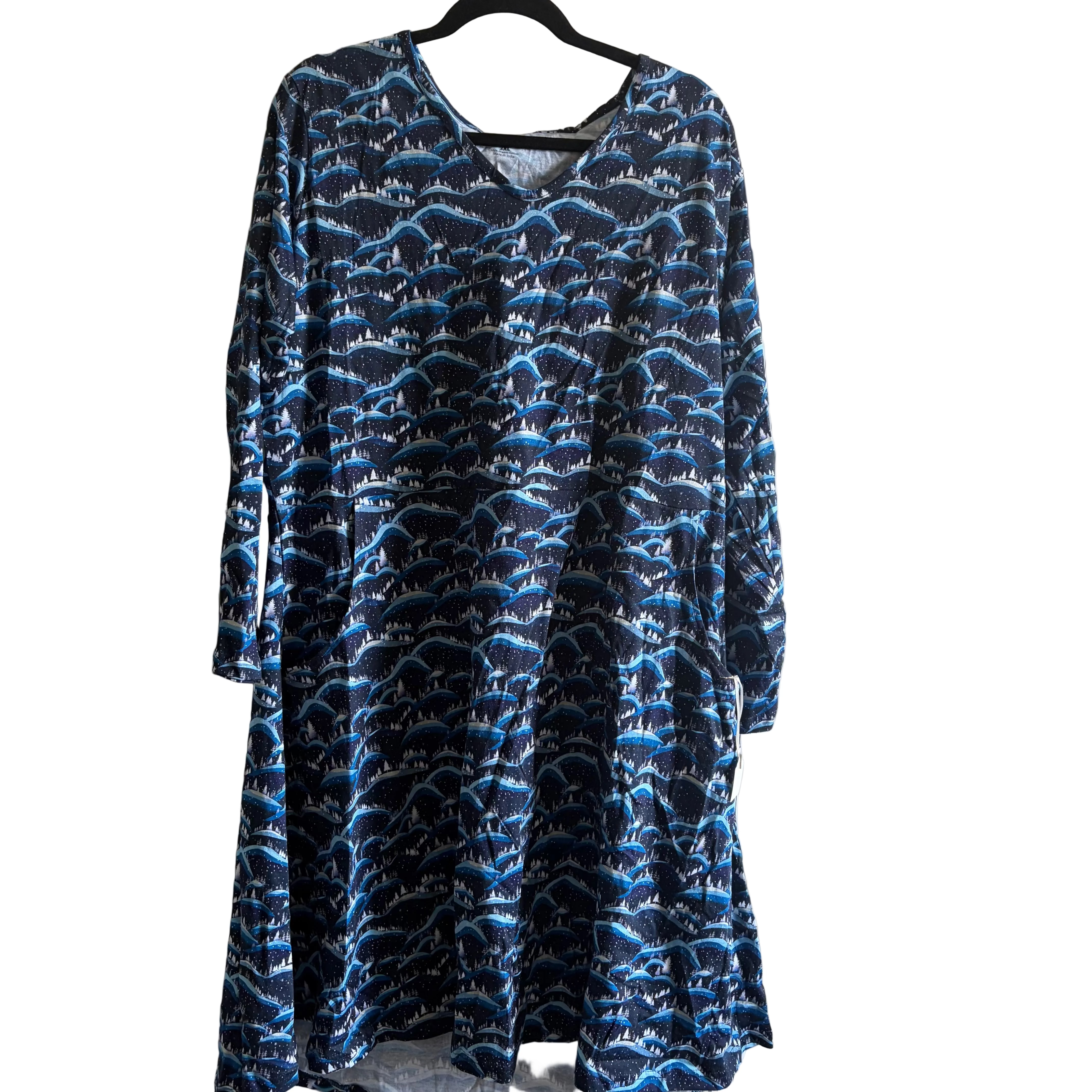 Snowy Mountains Dress Sample - 3XL
