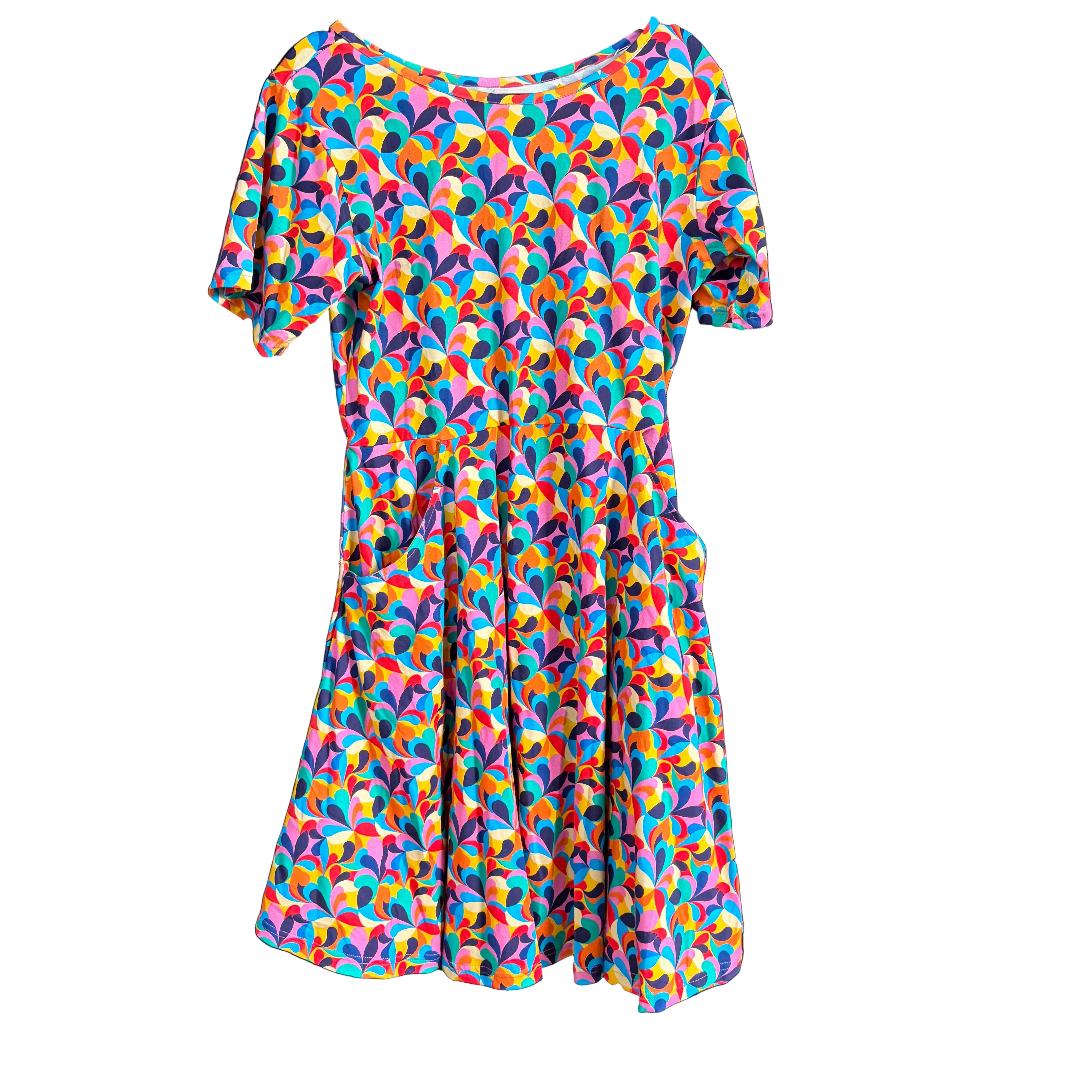 Retro Swirls Dress Sample - M
