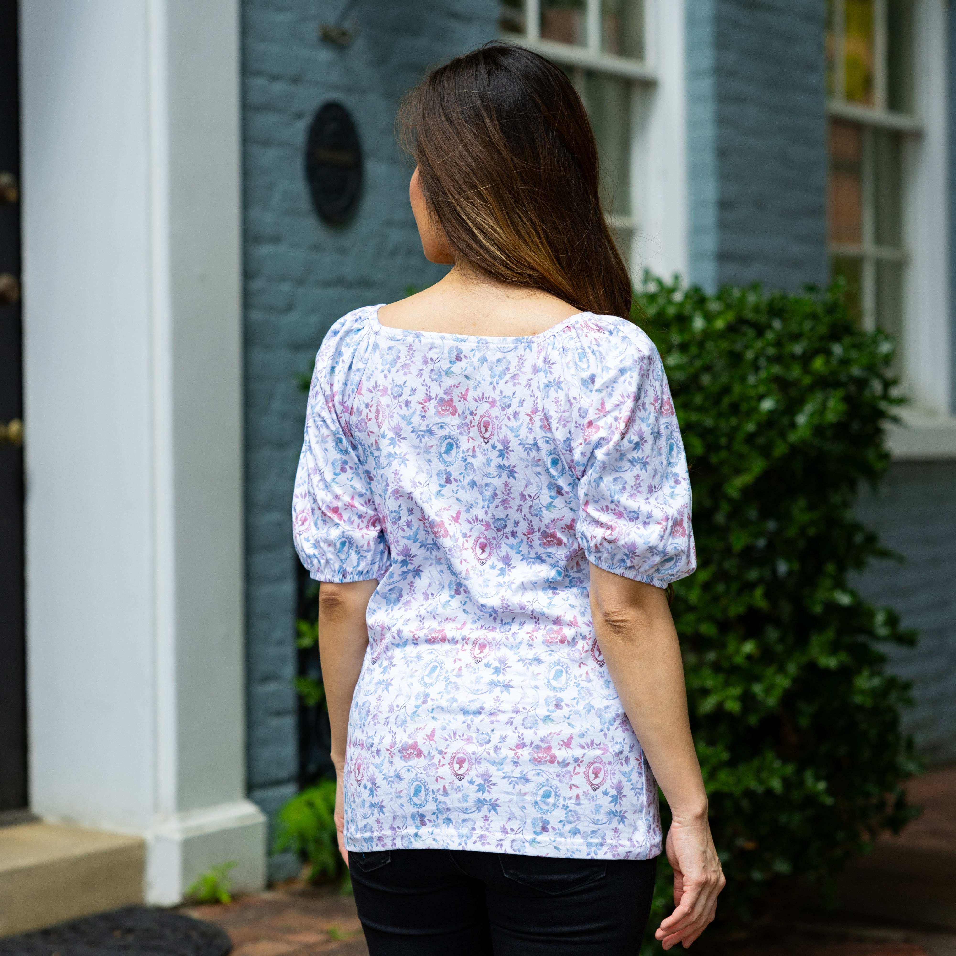 Lizzy and Mr. Darcy Square-Neck Top