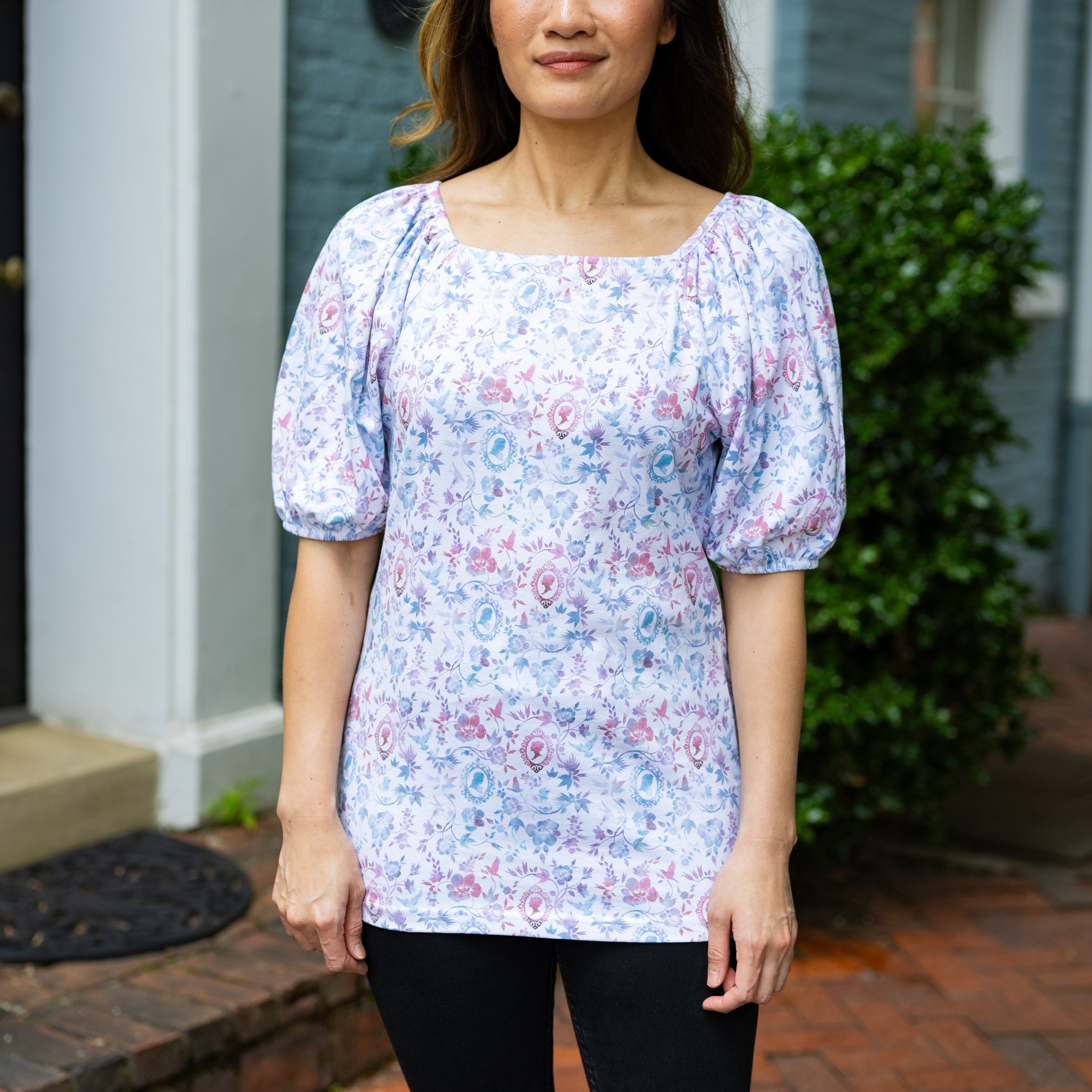 Lizzy and Mr. Darcy Square-Neck Top