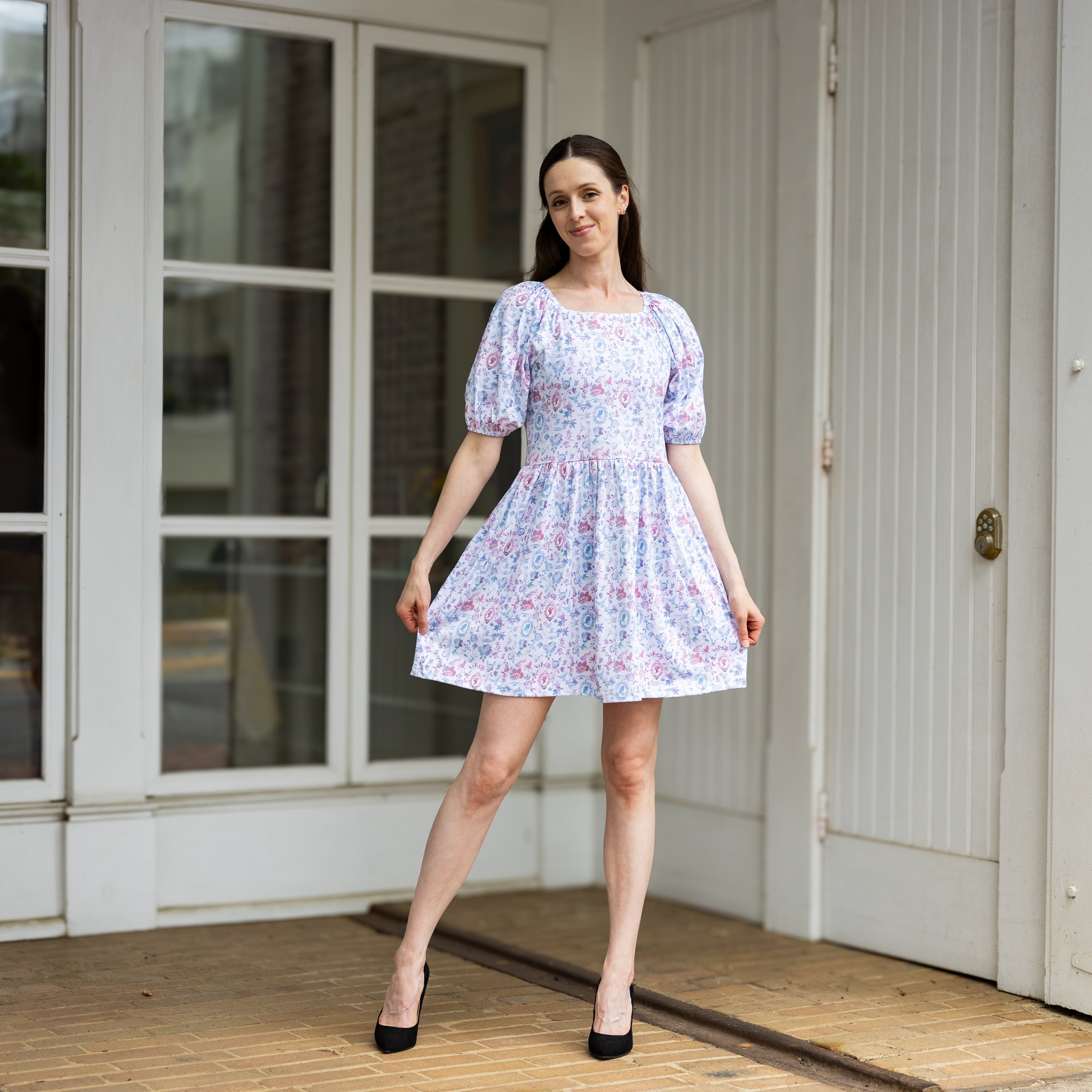 Lizzy and Mr. Darcy Square-Neck Dress