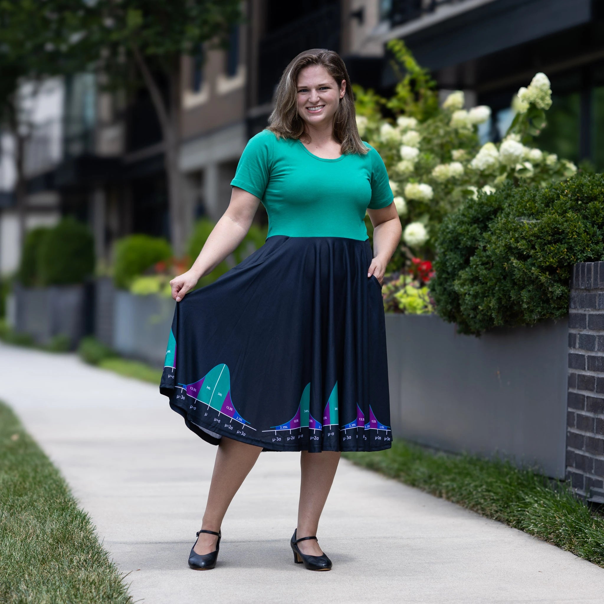 Bell Curve Full Twirl Dress