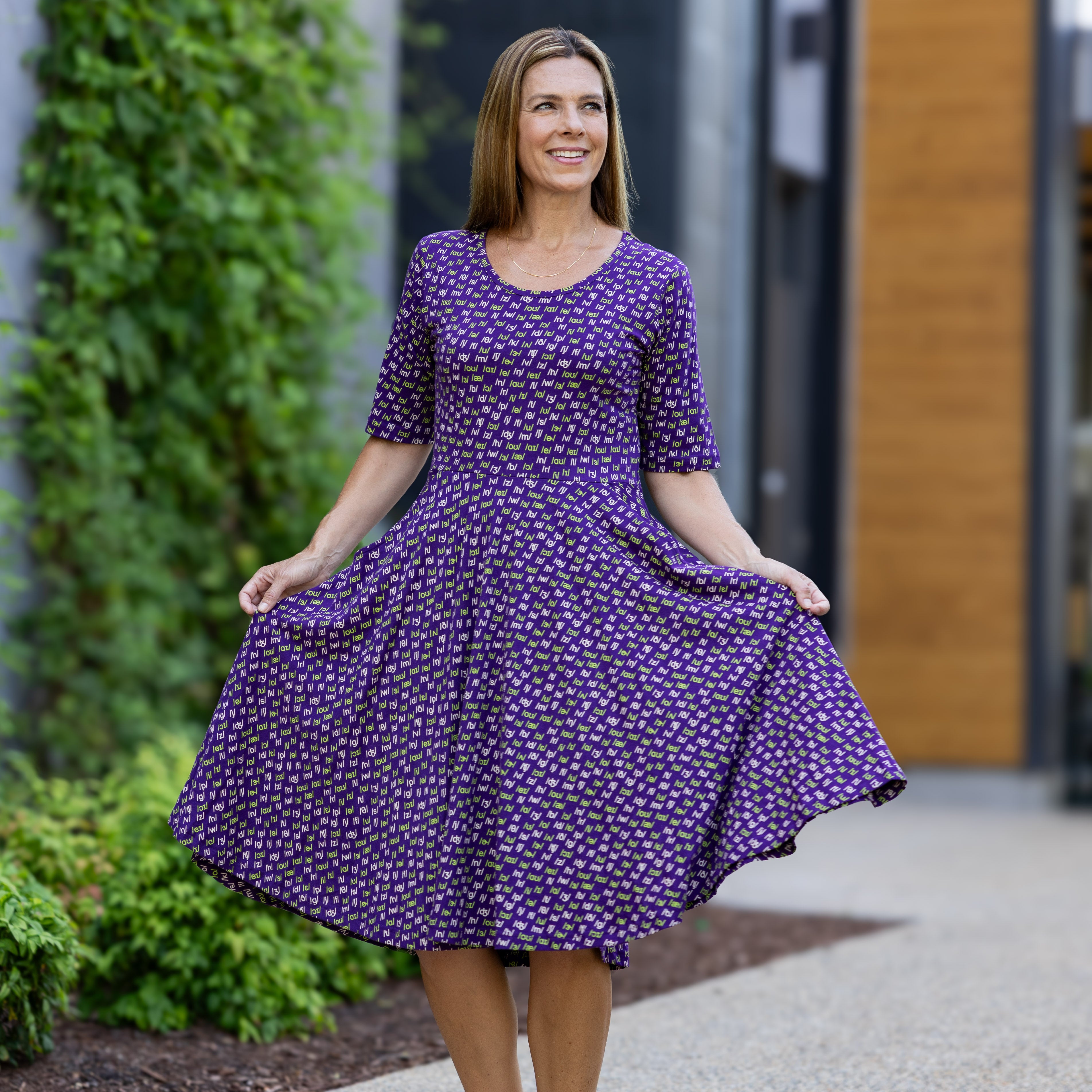 Phonetics Twirl Dress