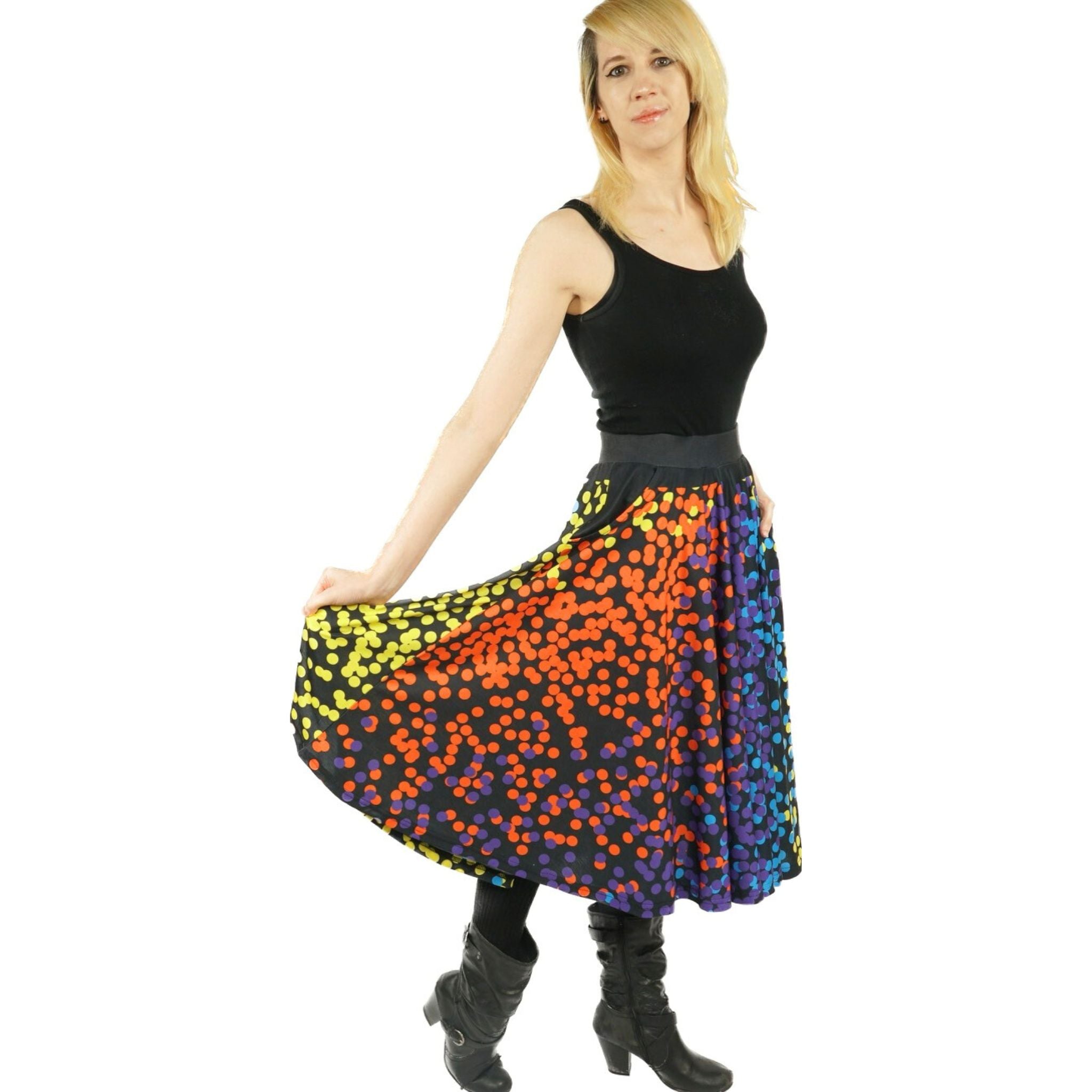 Pointillism Twirl Skirt