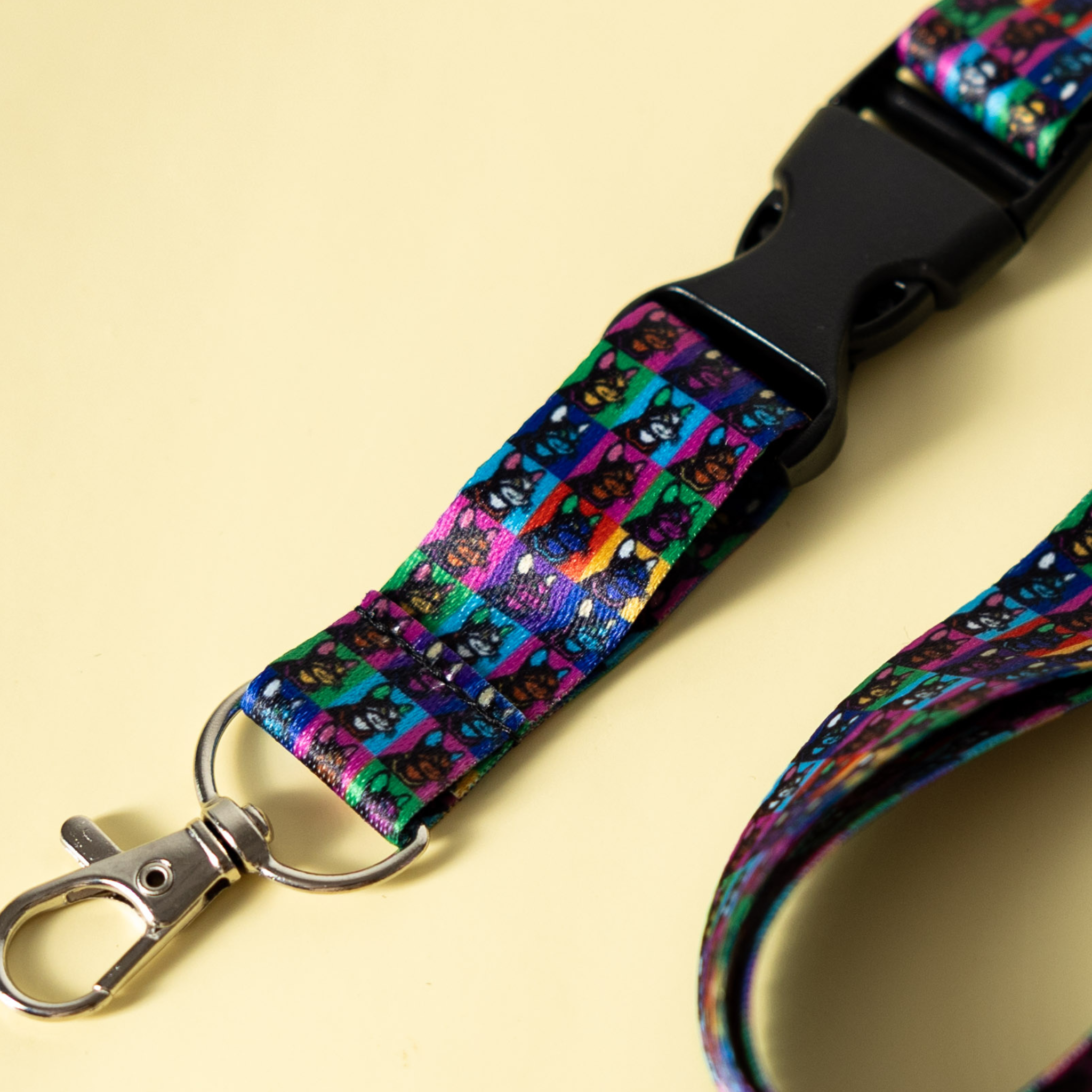 Pop Art Cats Lanyard