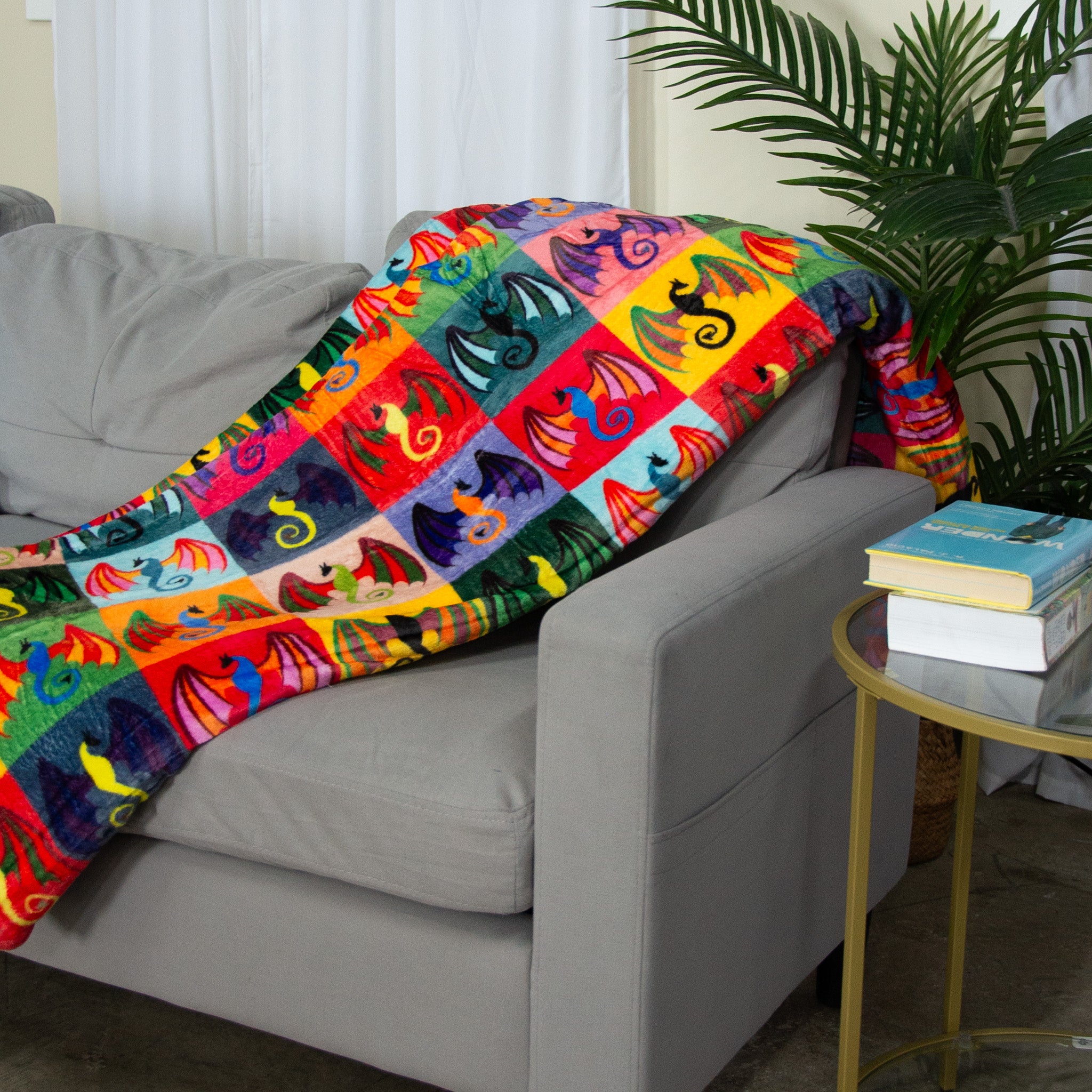 Rainbow Dragons Blanket