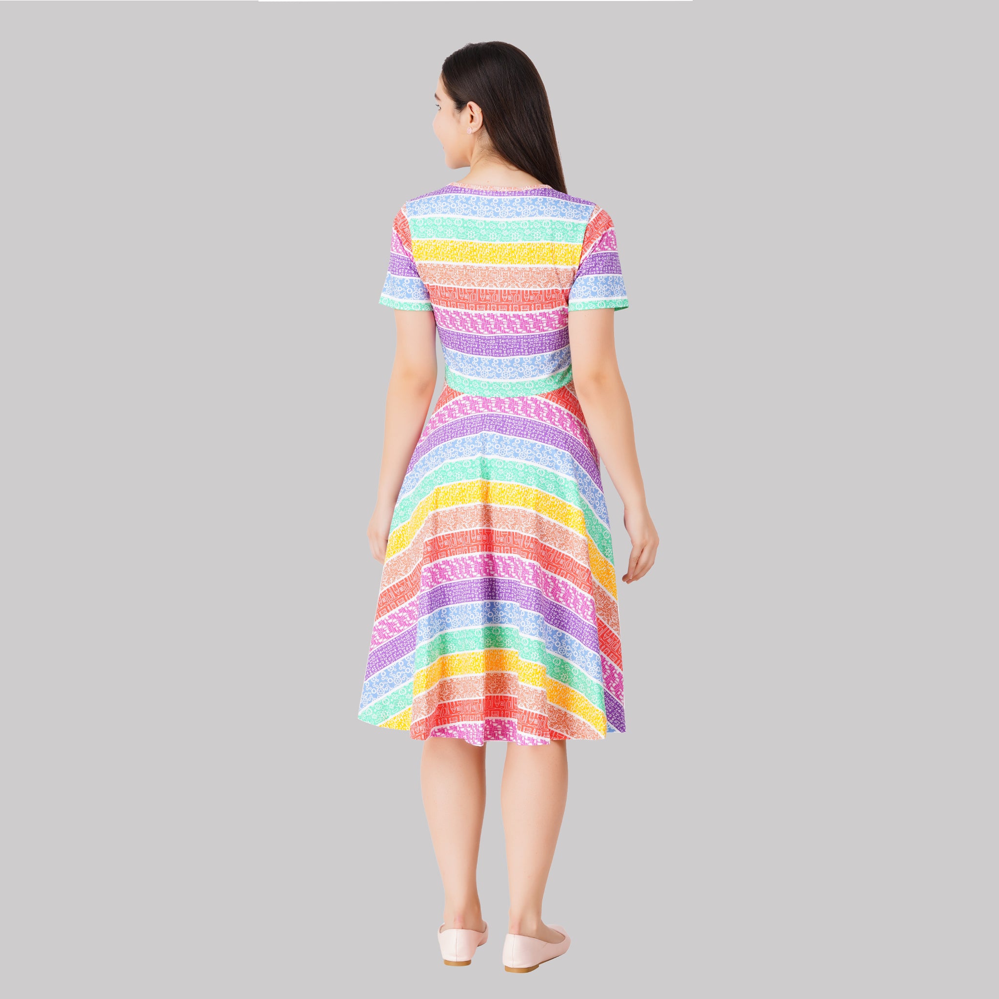 STEAM Rainbow Twirl Dress