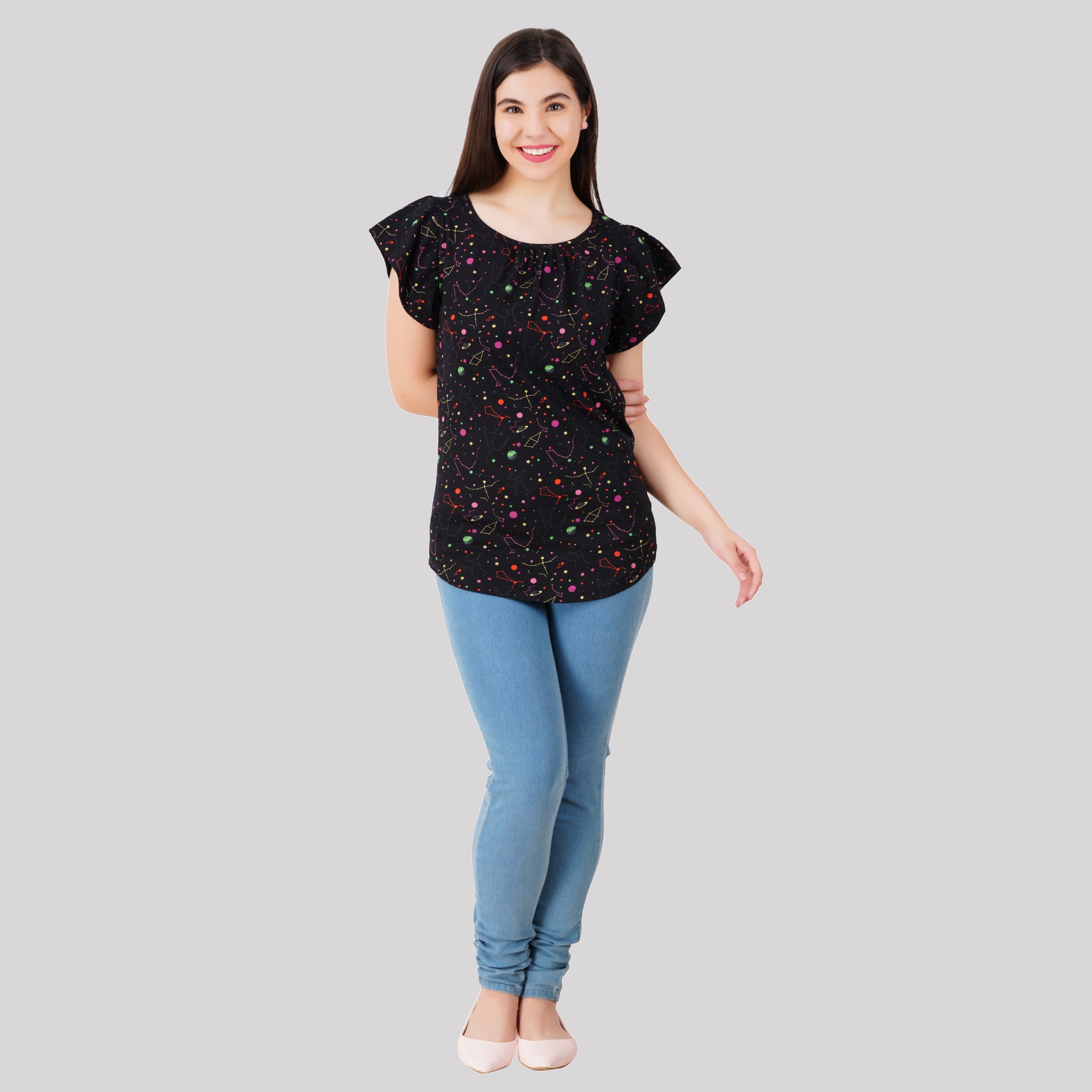 Rainbow Constellations Glow-in-the-Dark Ida Top