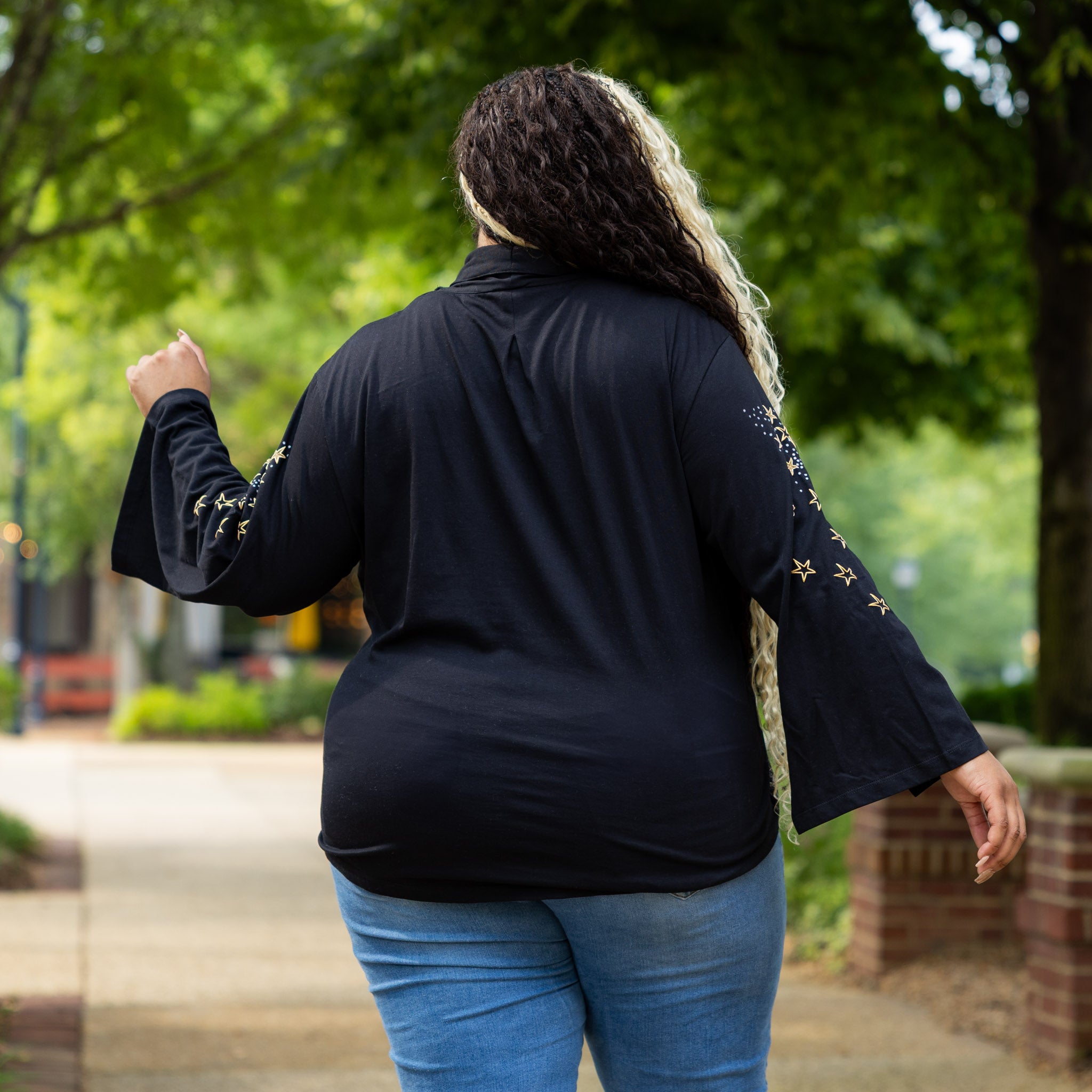 Space Drawstring Top