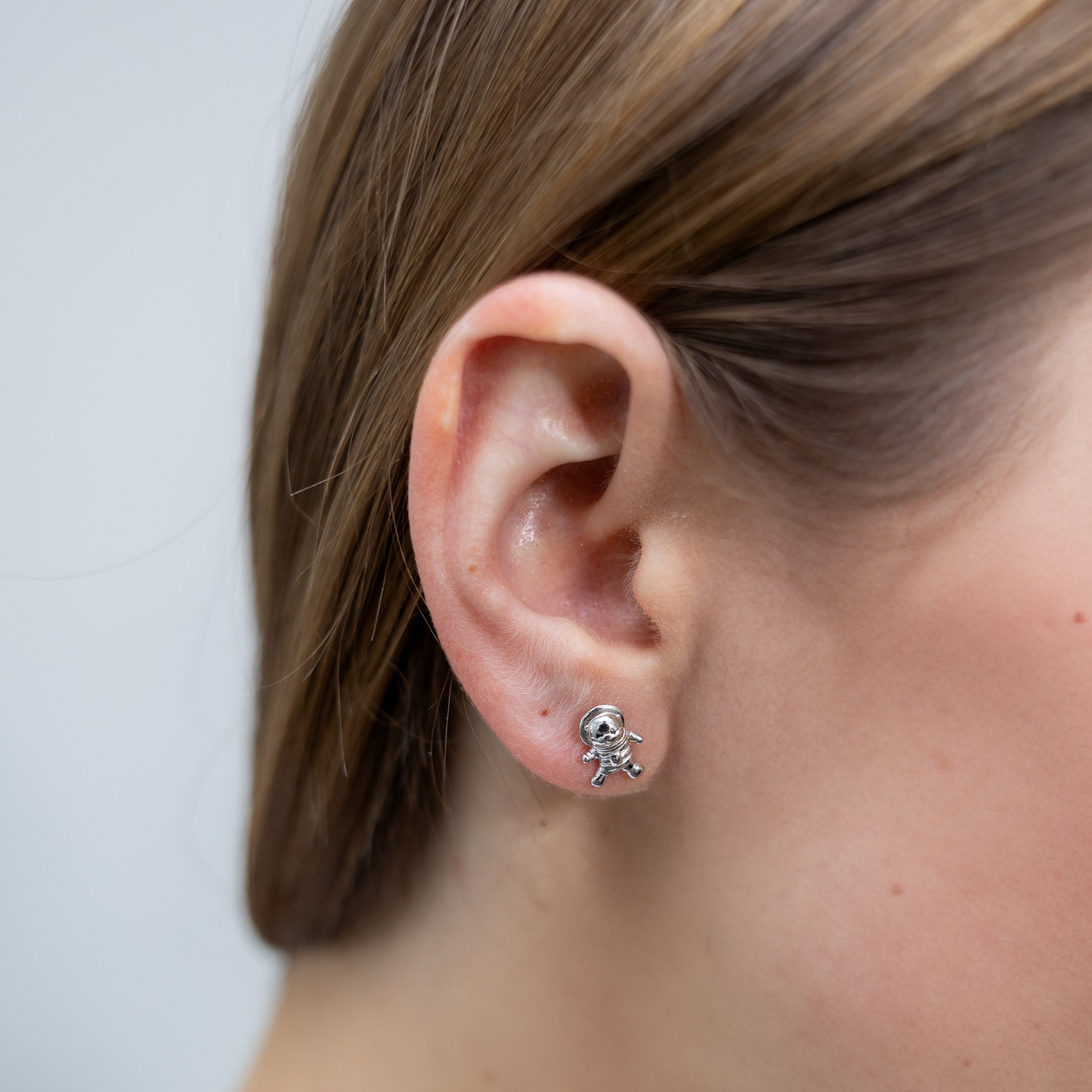 Space Otters Sterling Silver Earrings