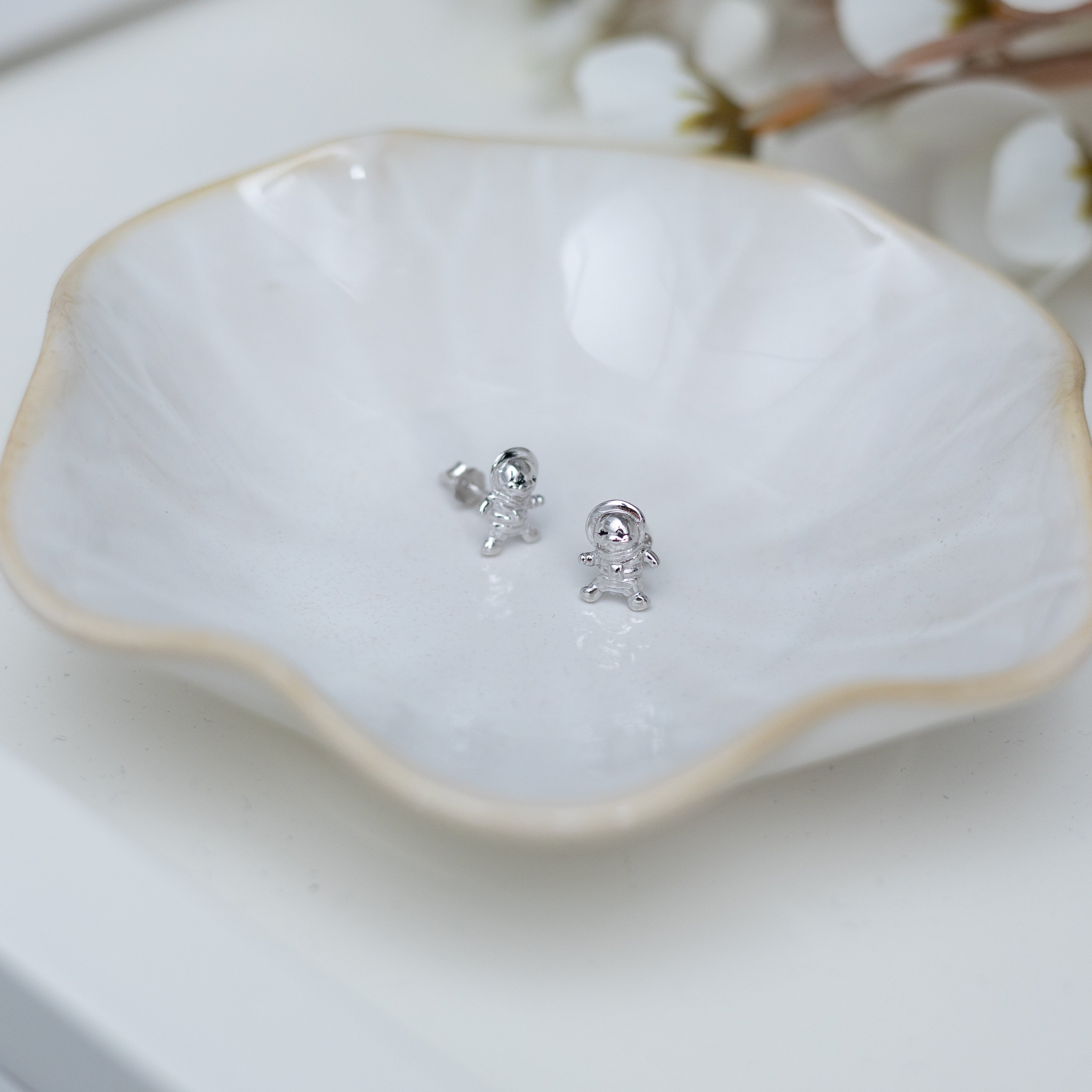 Space Otters Sterling Silver Earrings