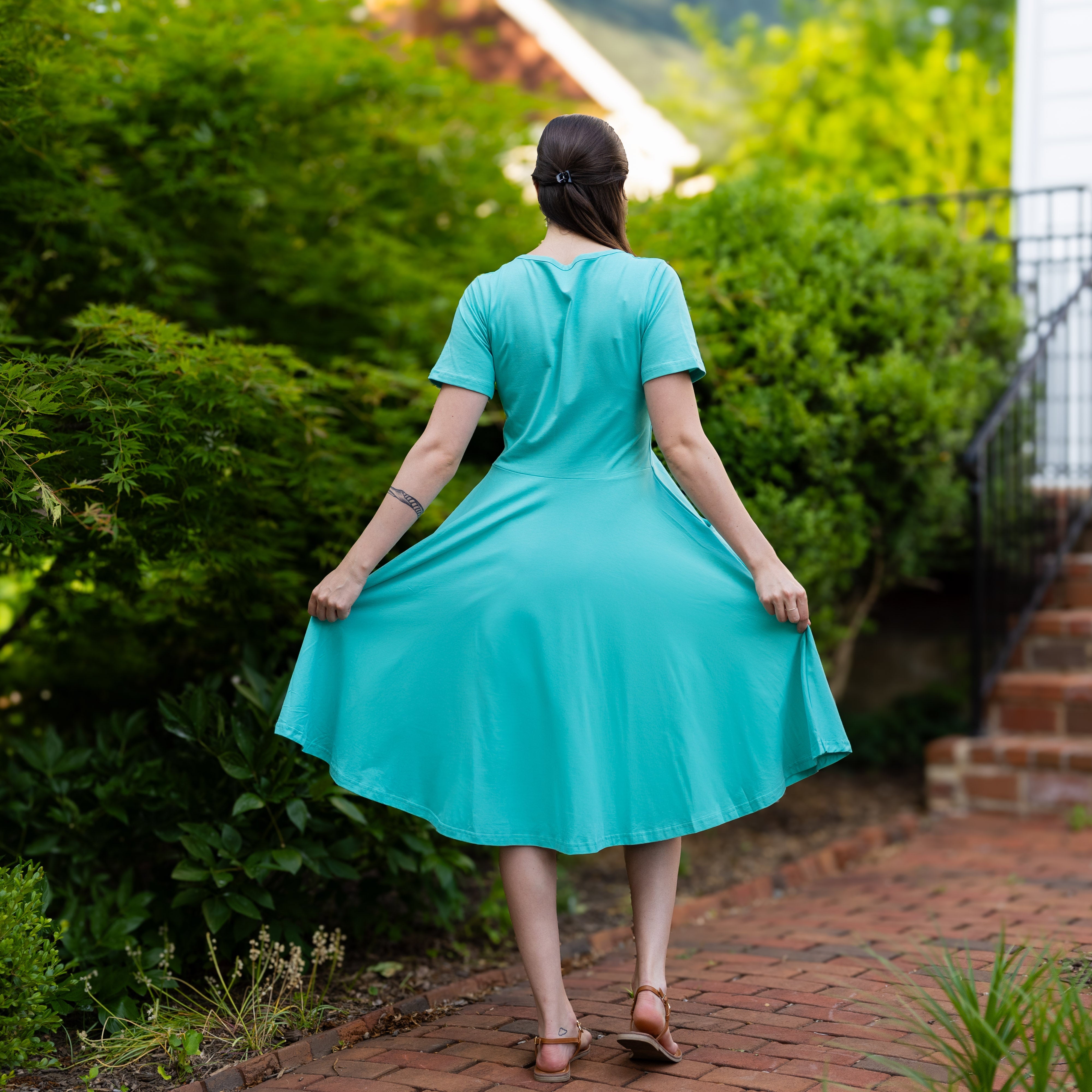 Turquoise Twirl Dress