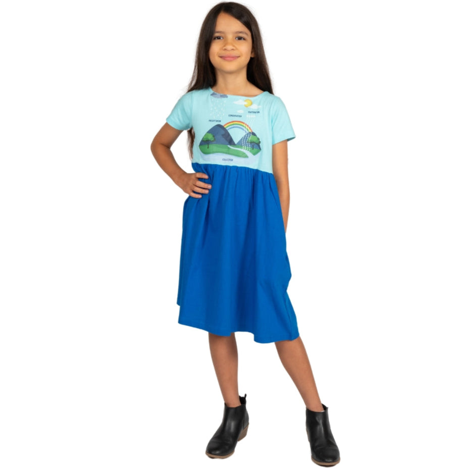 Water Cycle Kids Dress (with a typo on the print)