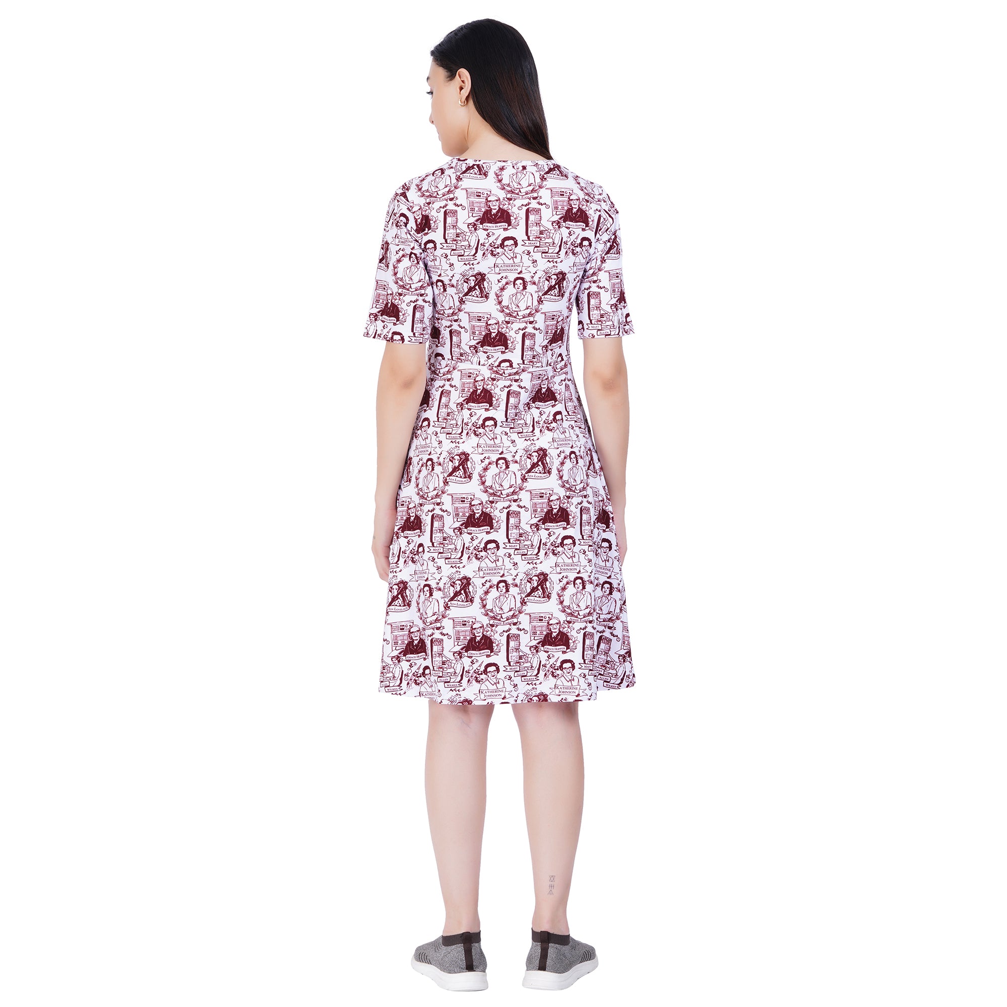 Women in Technology A-Line Dress (With Waist Seam)