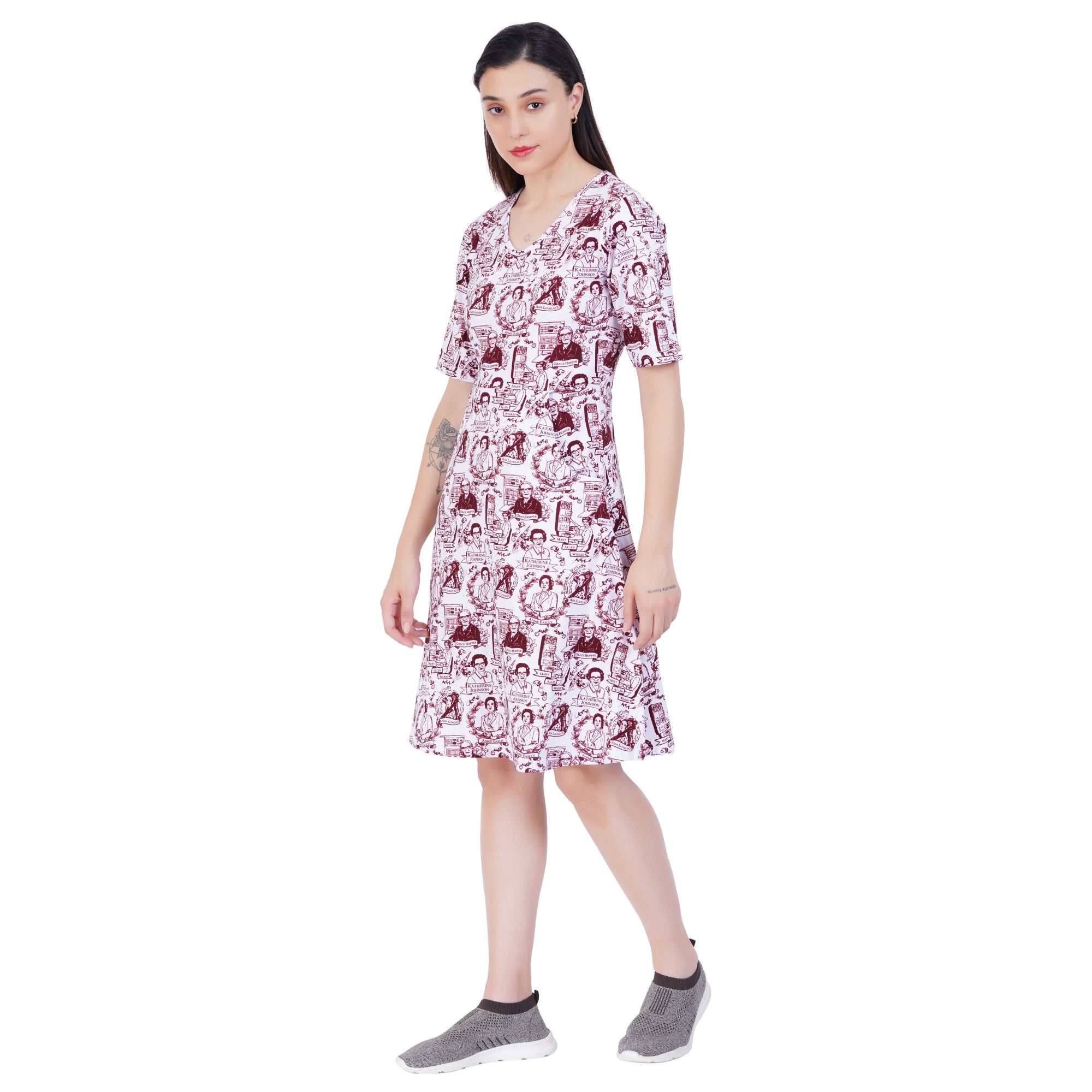 Women in Technology A-Line Dress (With Waist Seam)