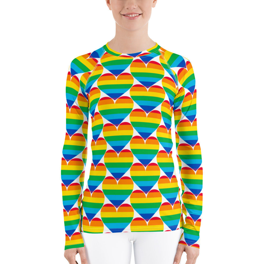Spectrum of love Fitted Rash Guard Top (POD)