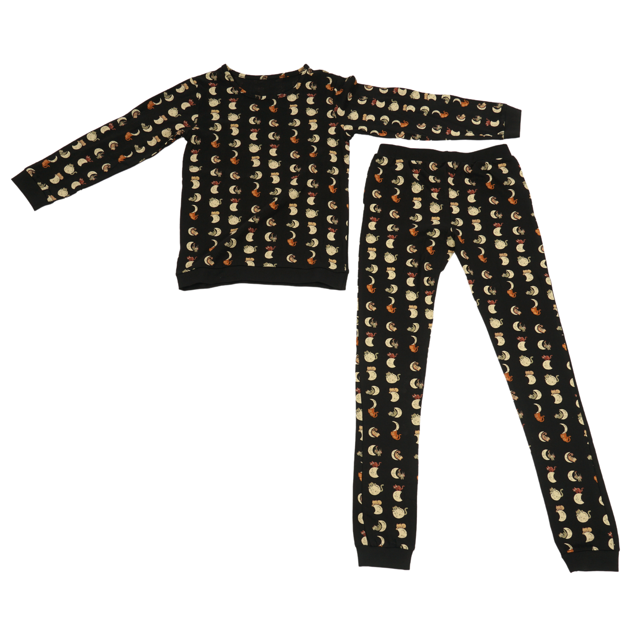 Lunar Kitty Glow-in-the-Dark Kids Pajamas Set