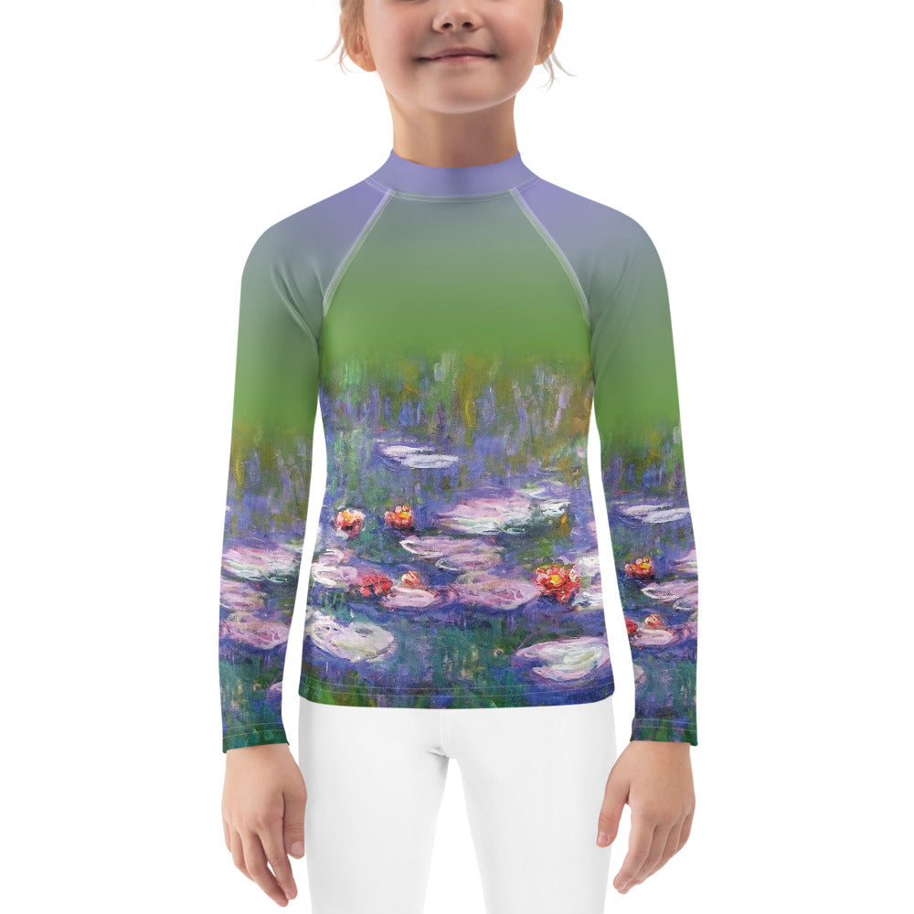 Monet's Water Lilies Kids Rash Guard (POD)