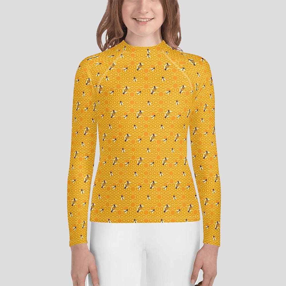 Honeycomb Youth Rash Guard (POD)
