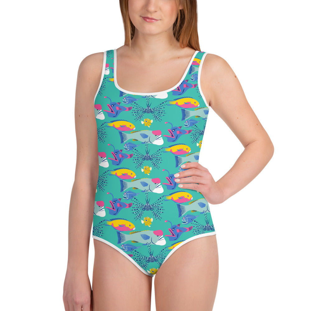 Fintastic Friends All-Over Print Youth Swimsuit (POD)