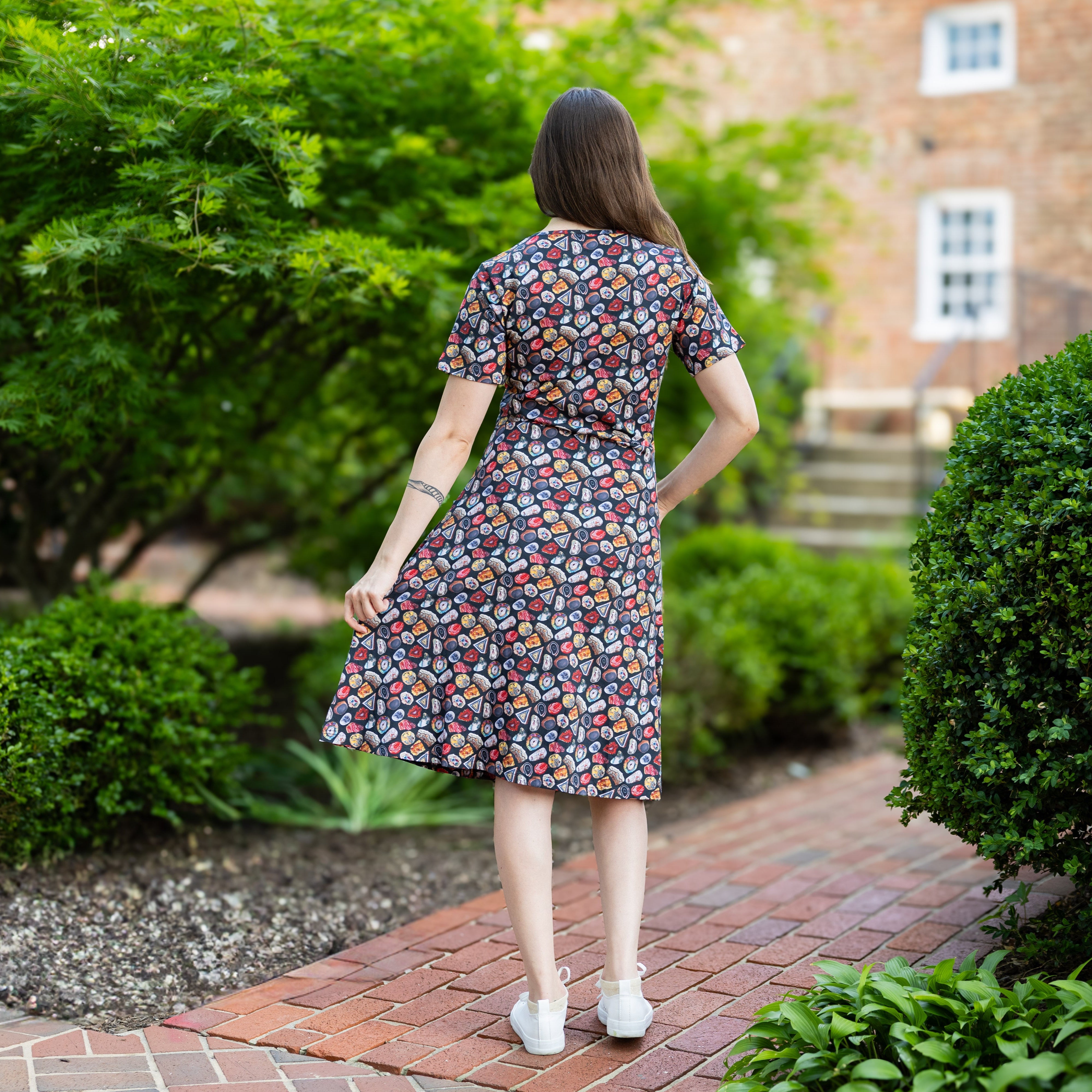 Agate A-Line Dress (With Waist Seam)