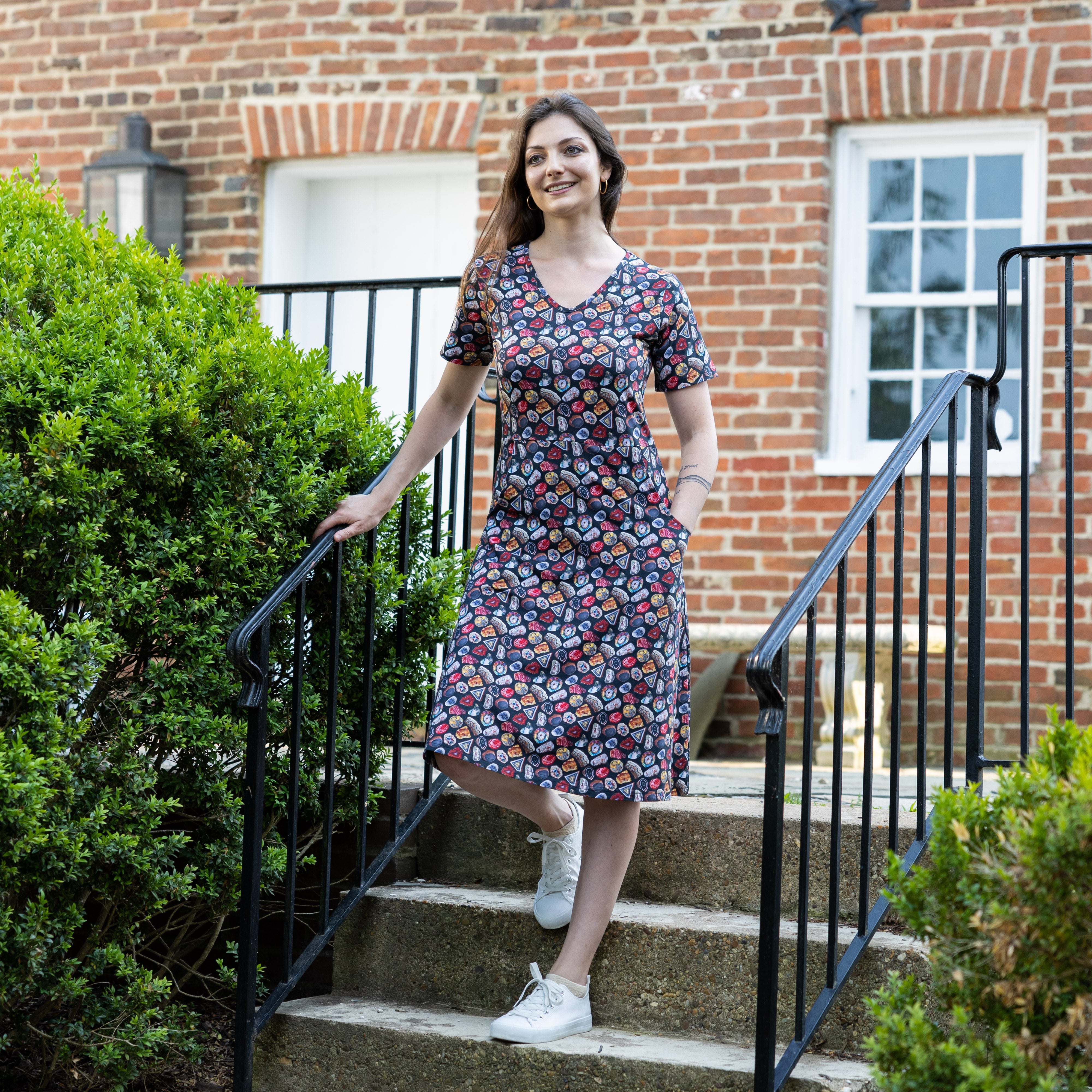 Agate A-Line Dress (With Waist Seam)