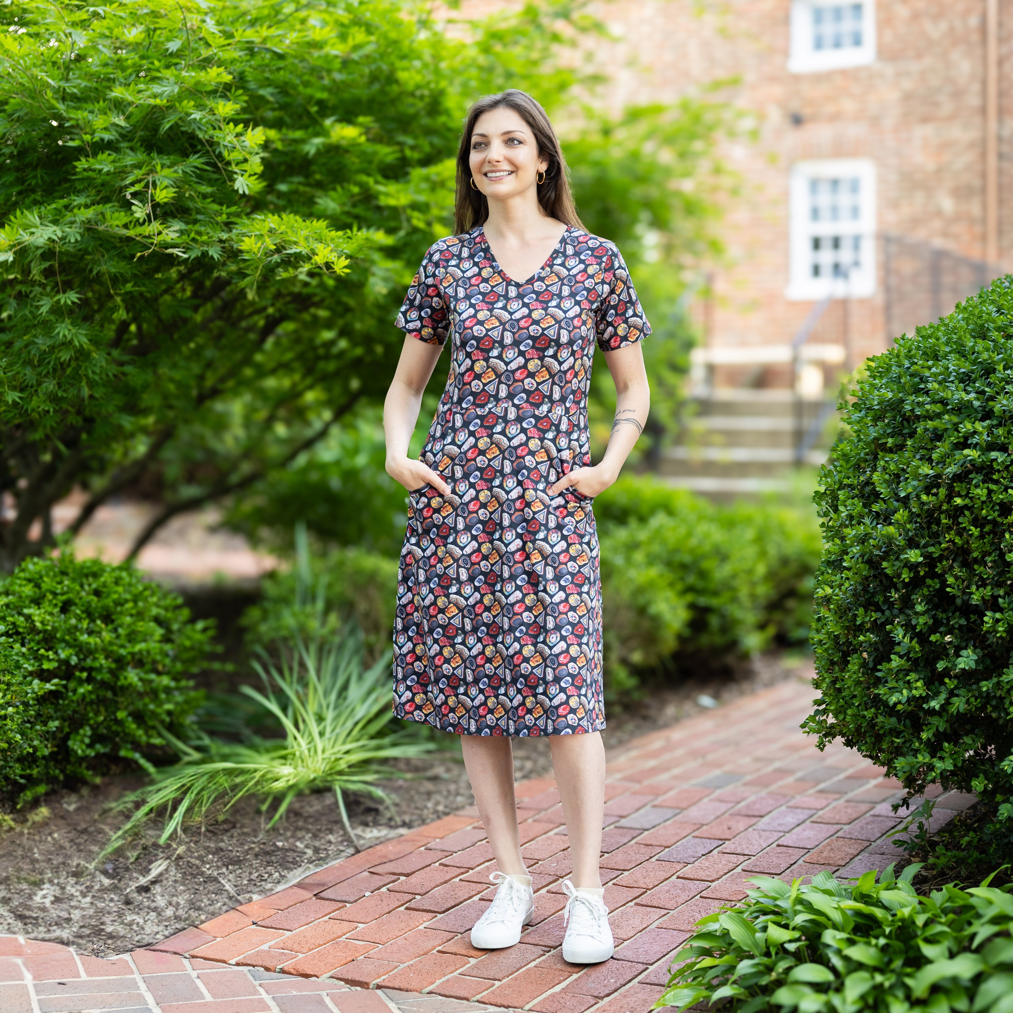 Agate A-Line Dress (With Waist Seam)