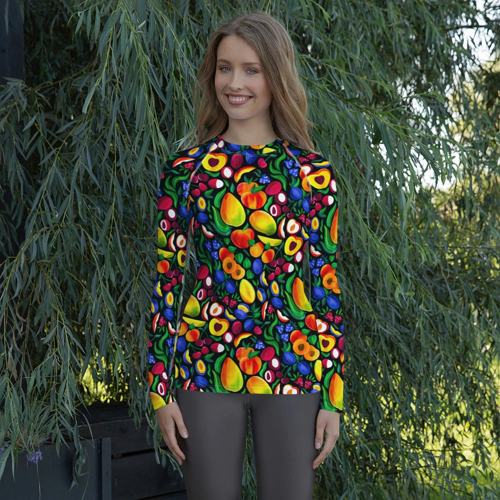 Rainbow Harvest Rash Guard Top (POD)