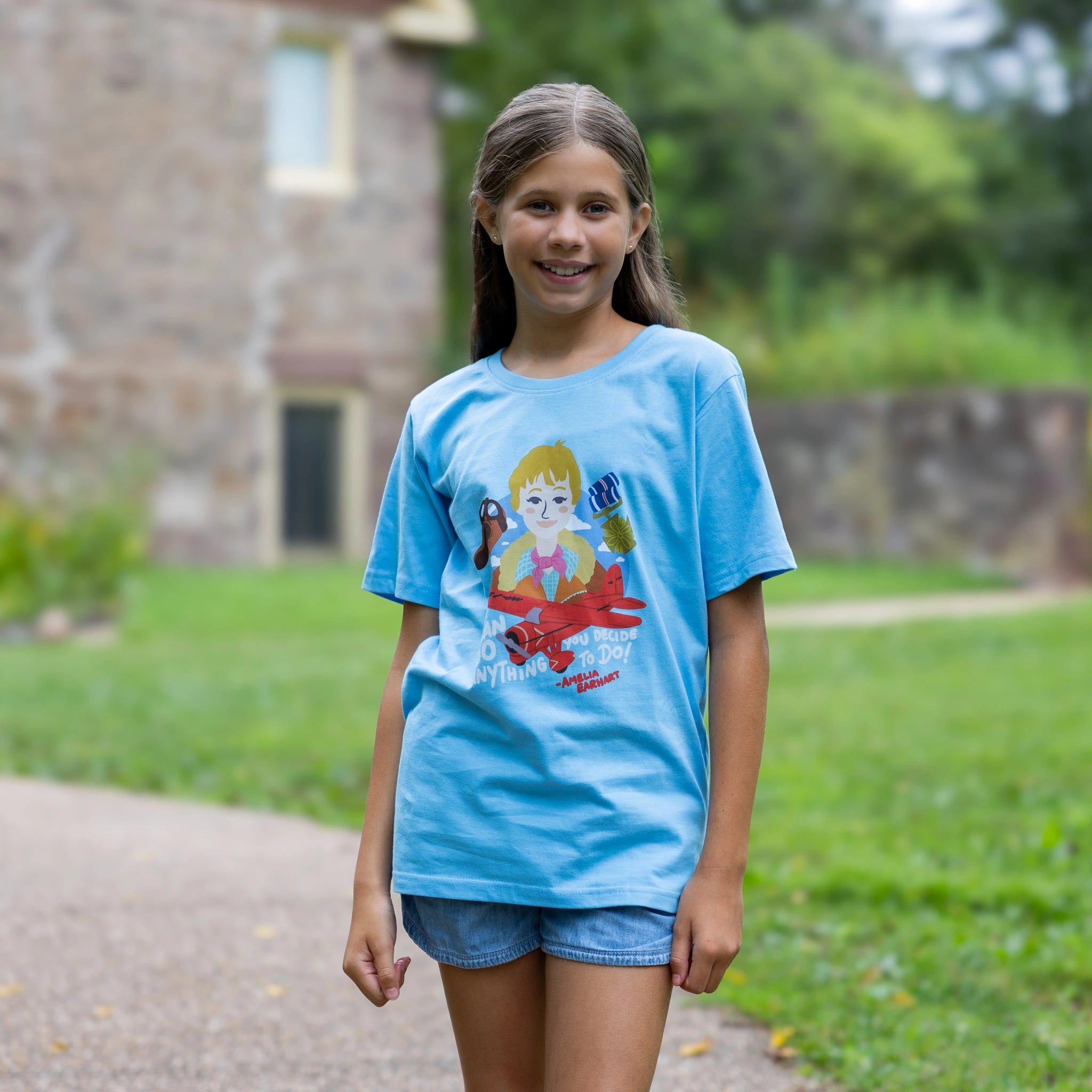 Amelia Earhart Kids T-Shirt