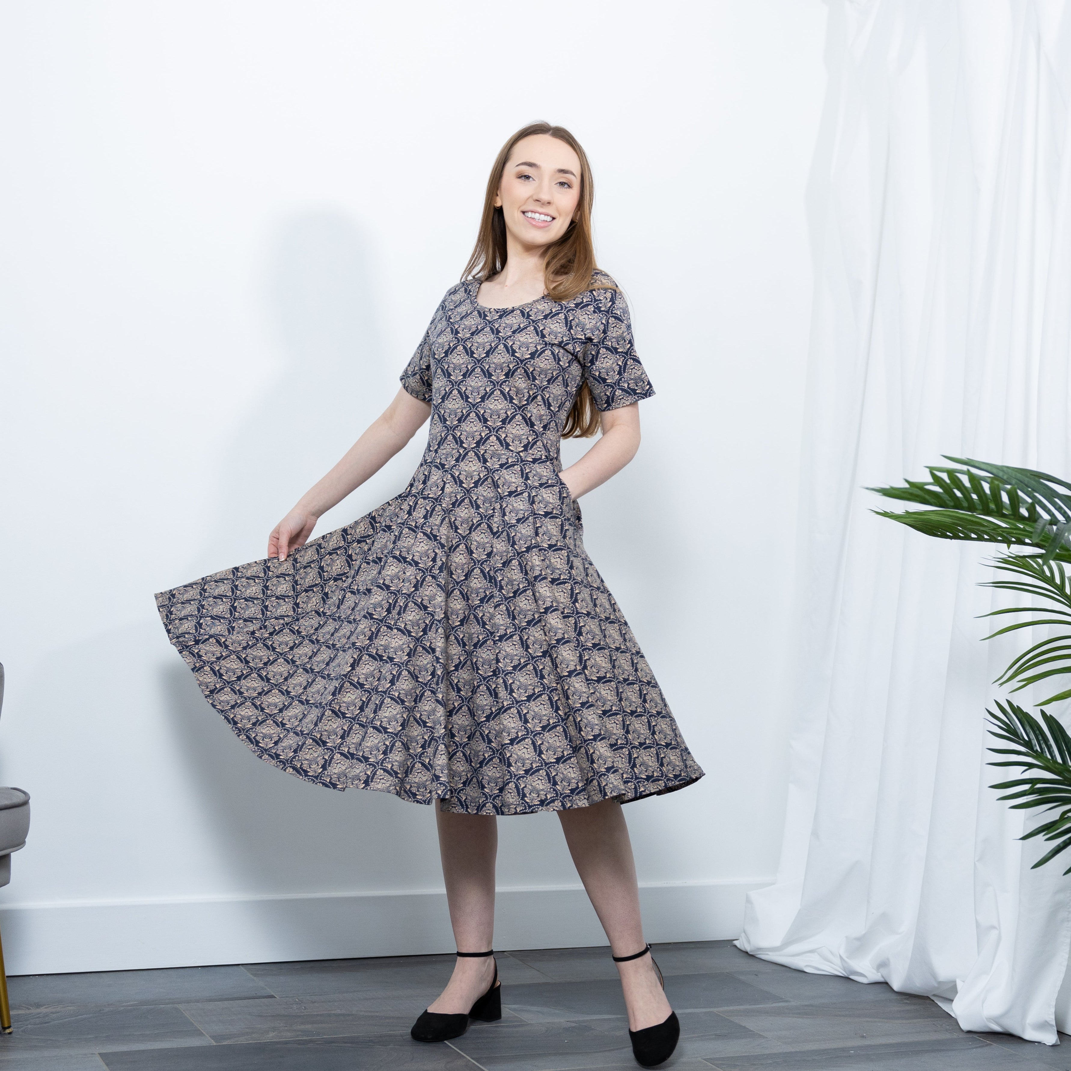 Baroque Art Twirl Dress